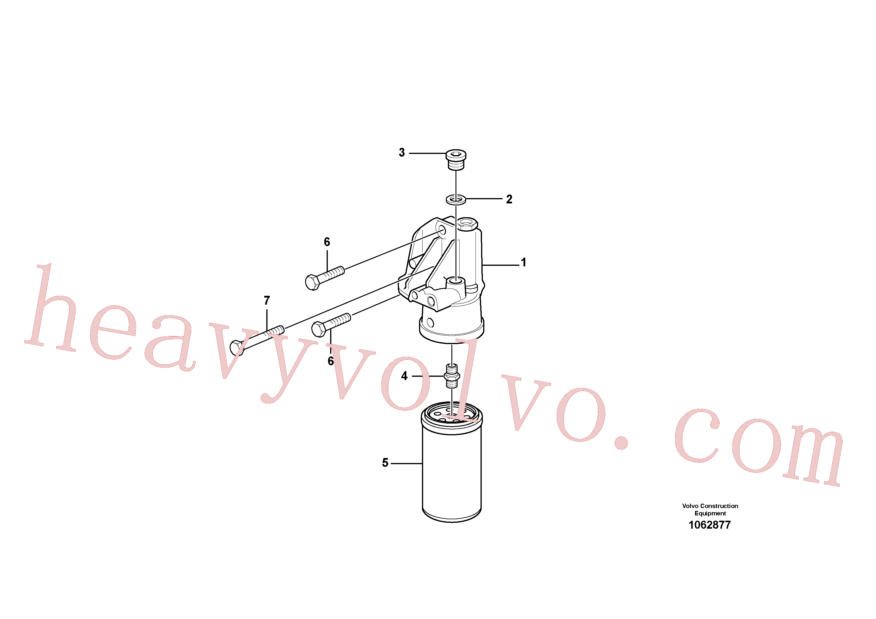 VOE965180 Screw, Flange screw for Volvo Excavator Parts