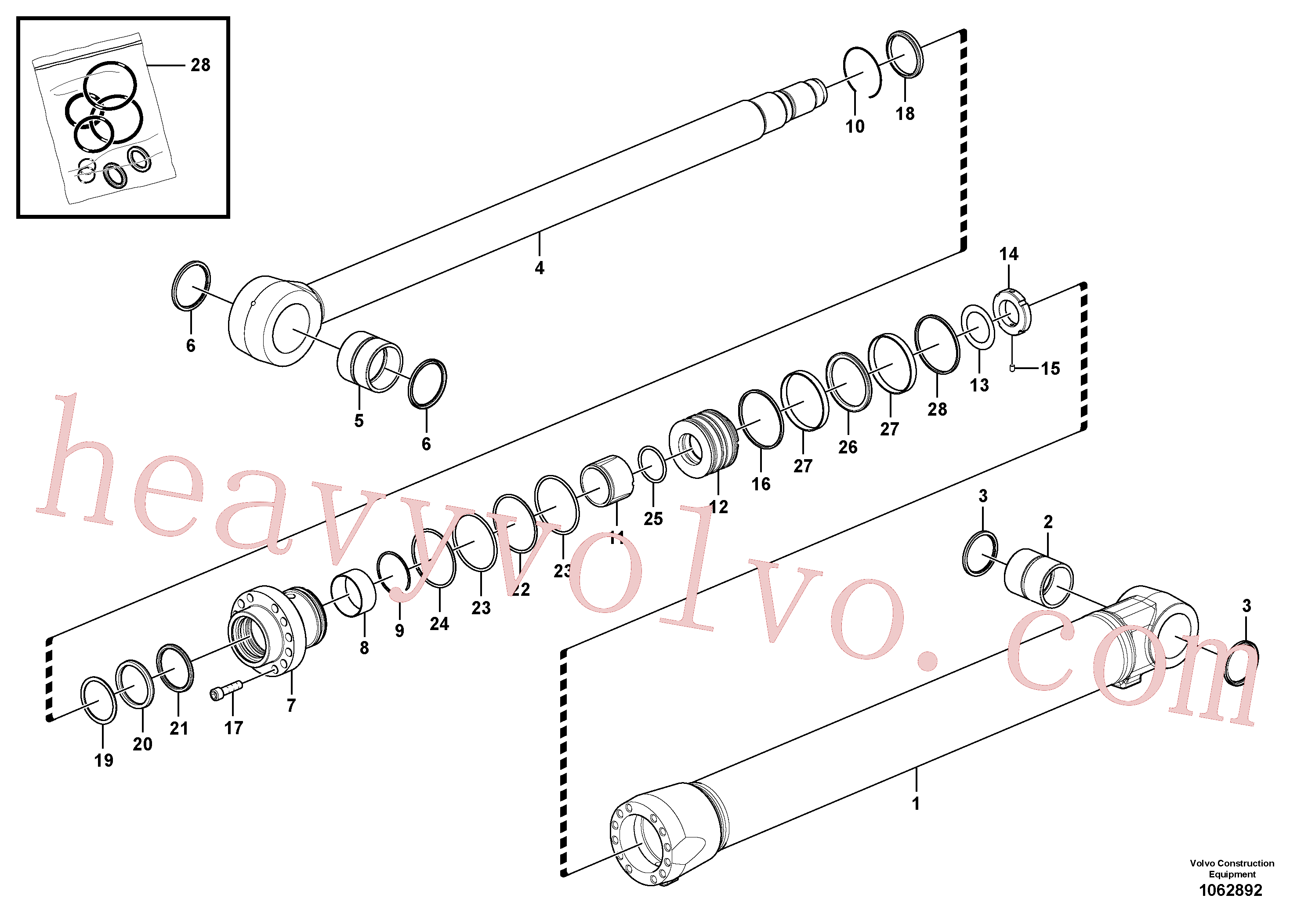 Volvo Assembly SA9566-11150 Back-up ring for sale