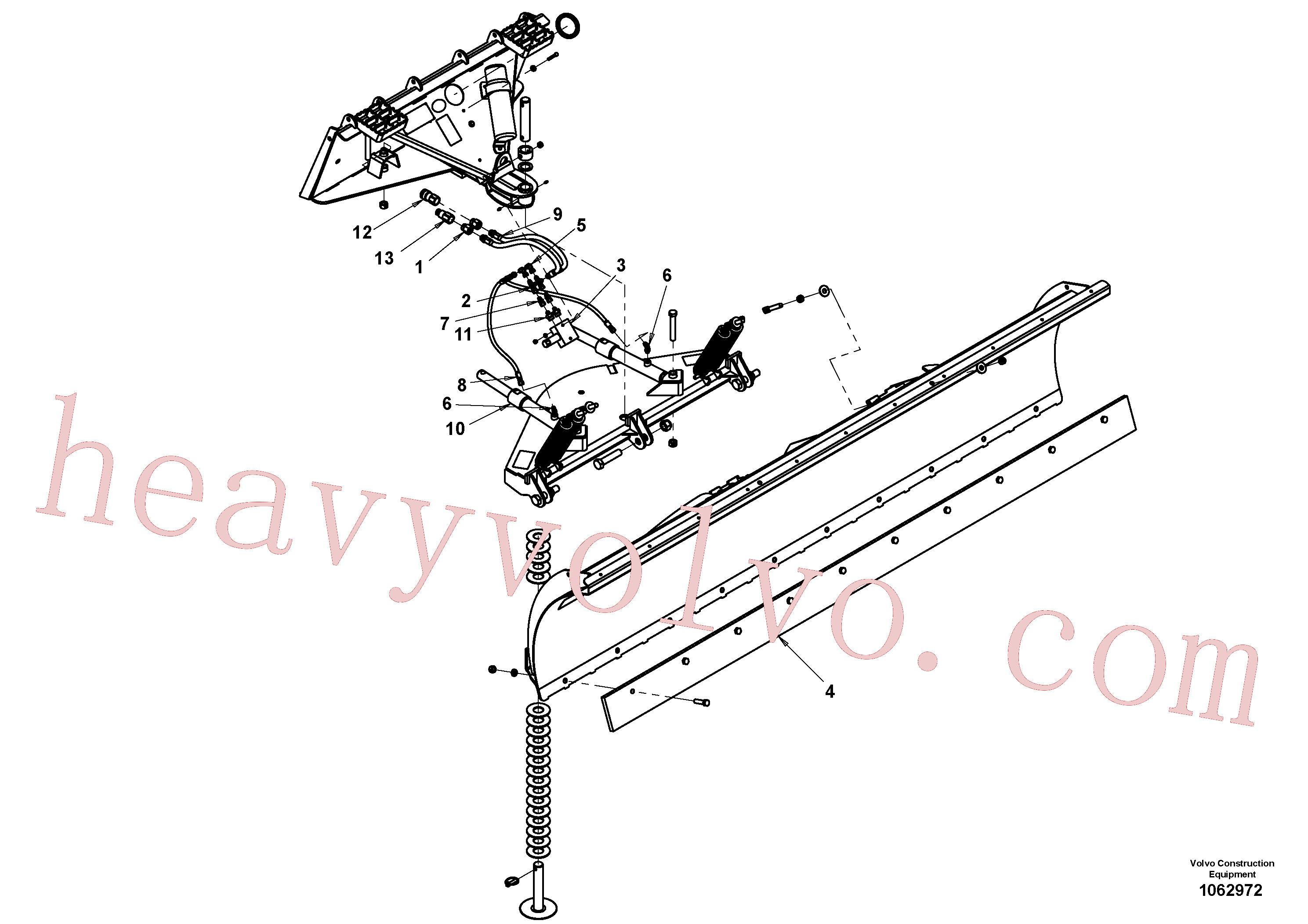 VOE16221143 Cushion for Volvo Excavator Parts