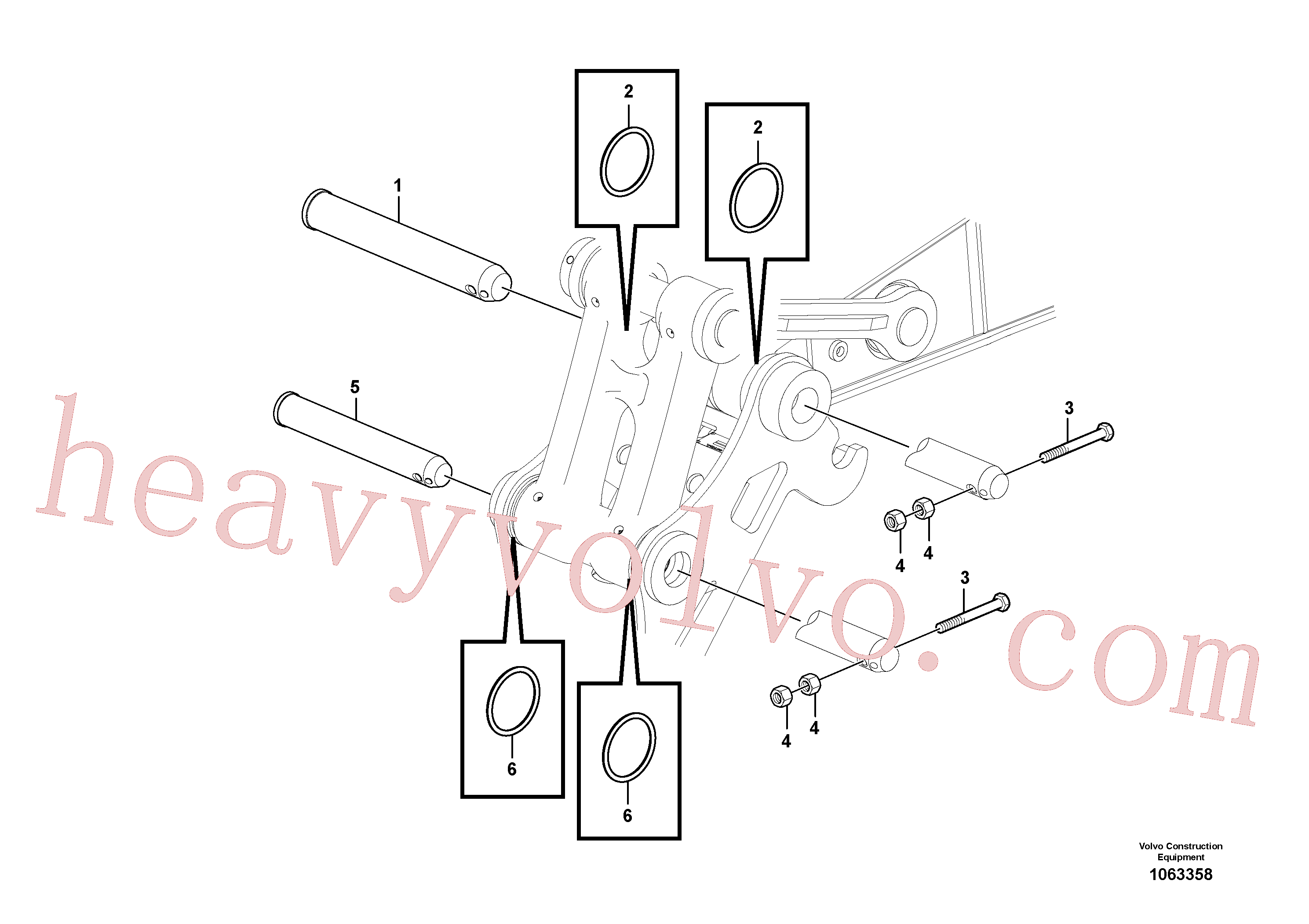 SA1172-01941 Pin for Volvo Excavator spare