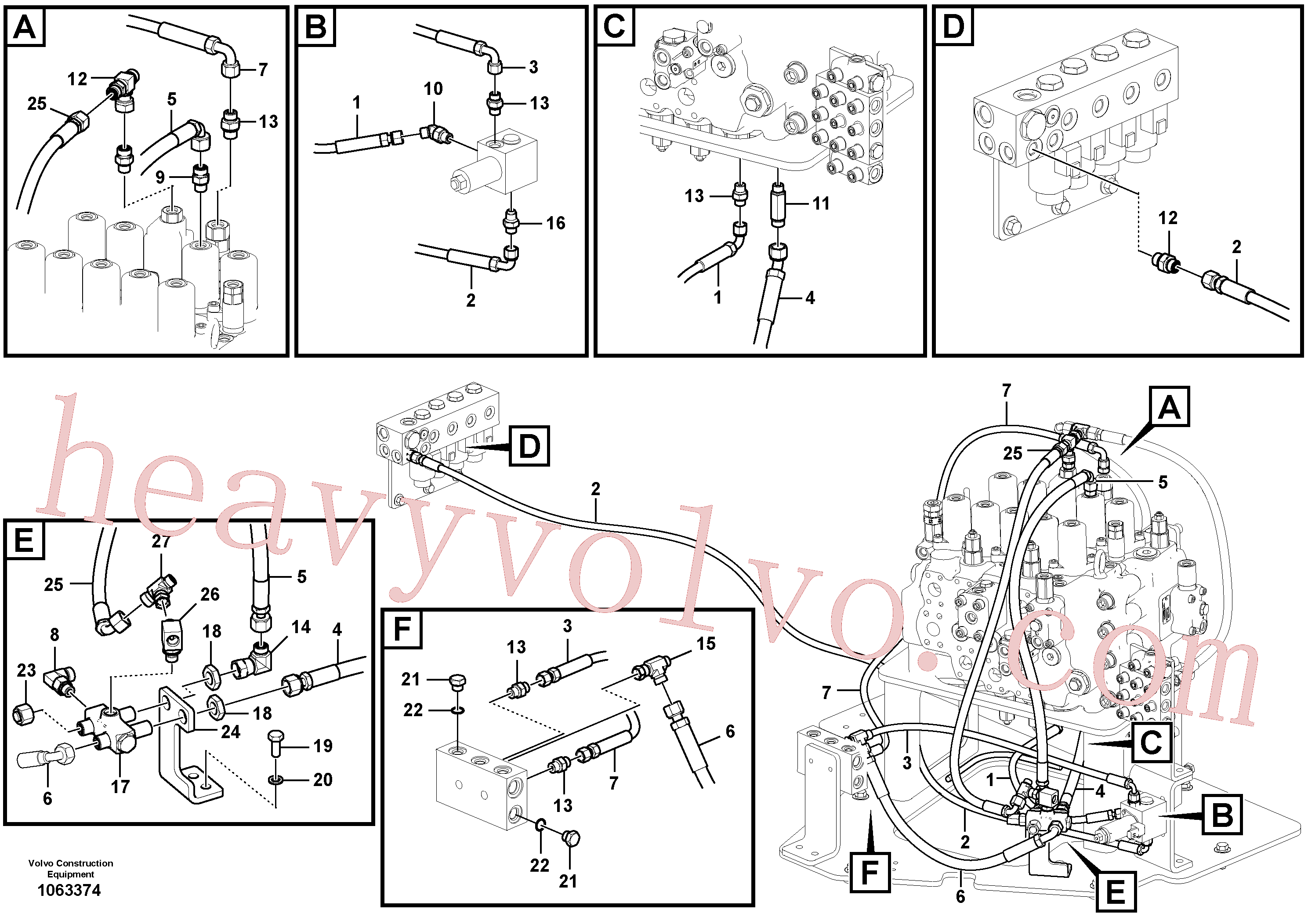 VOE14534520 Valve for Volvo Excavator spare