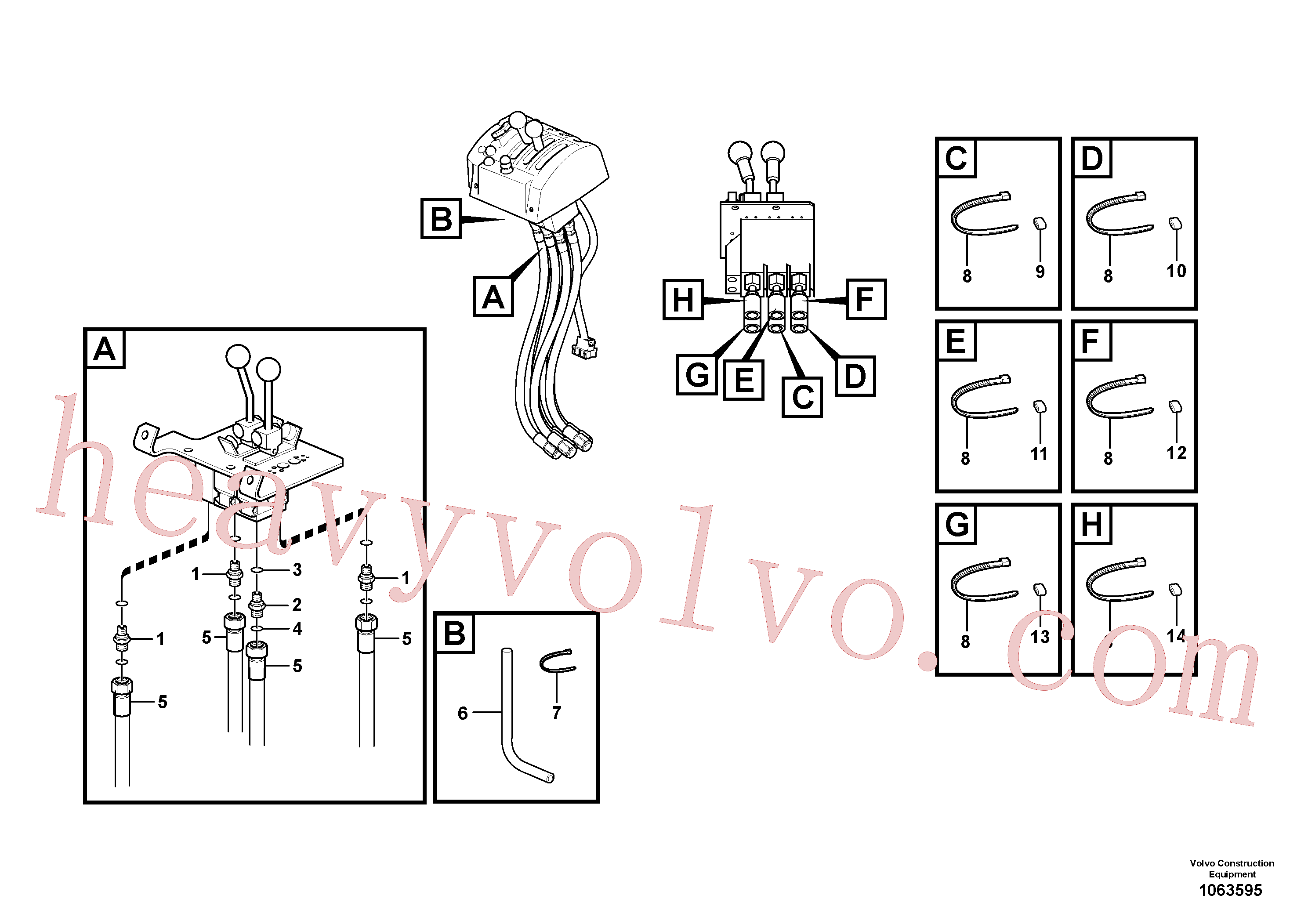 VOE4881458 Marking sleeve for Volvo Excavator spare