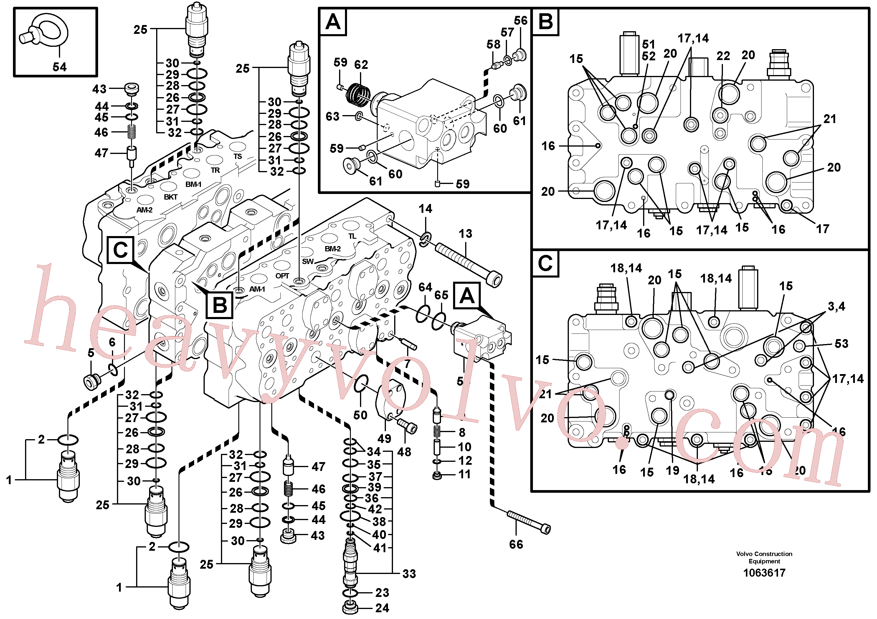 VOE14601514 O-ring for Volvo Excavator spare