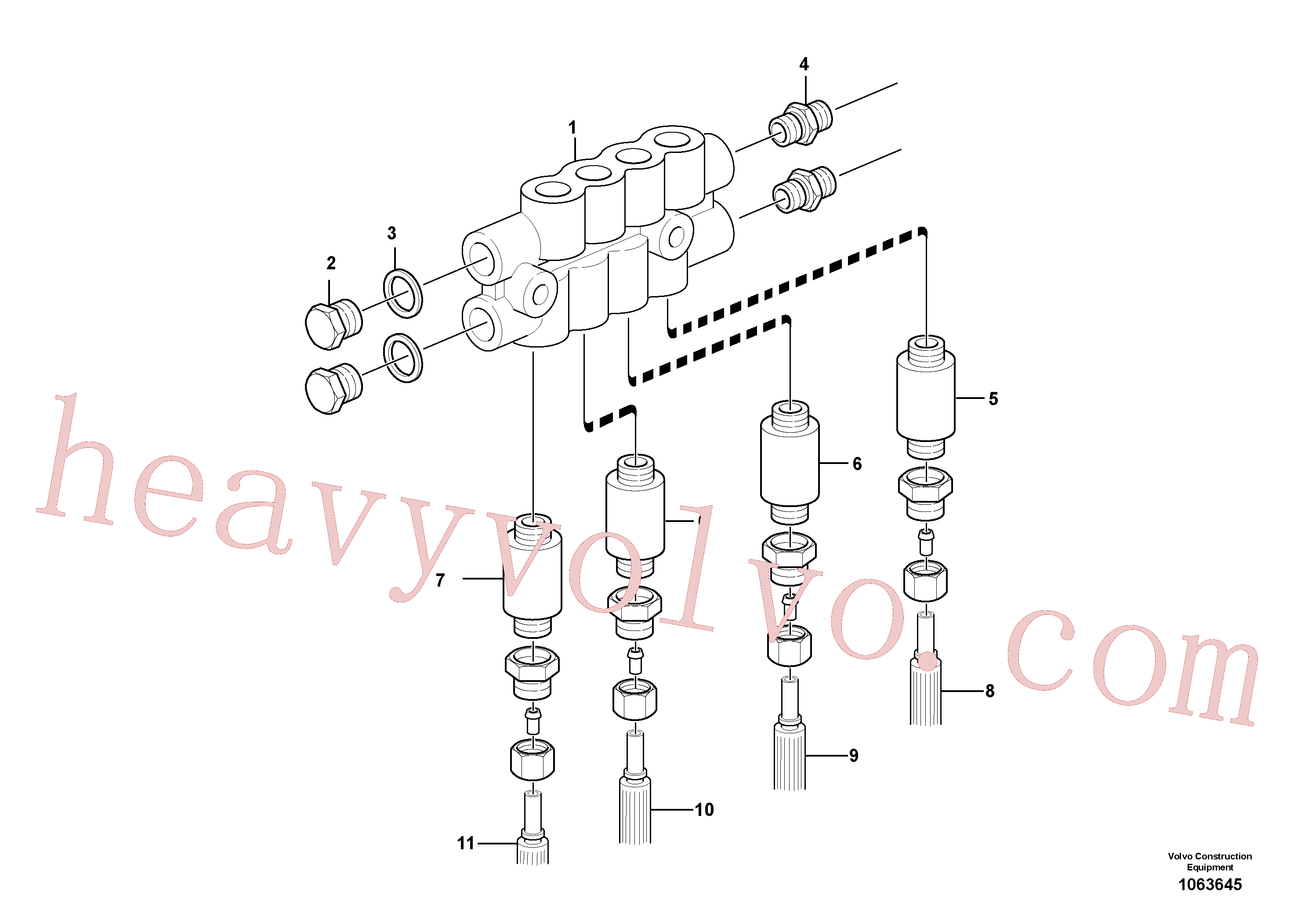 China Made VOE17456687 Sealing ring parts for Volvo Excavator