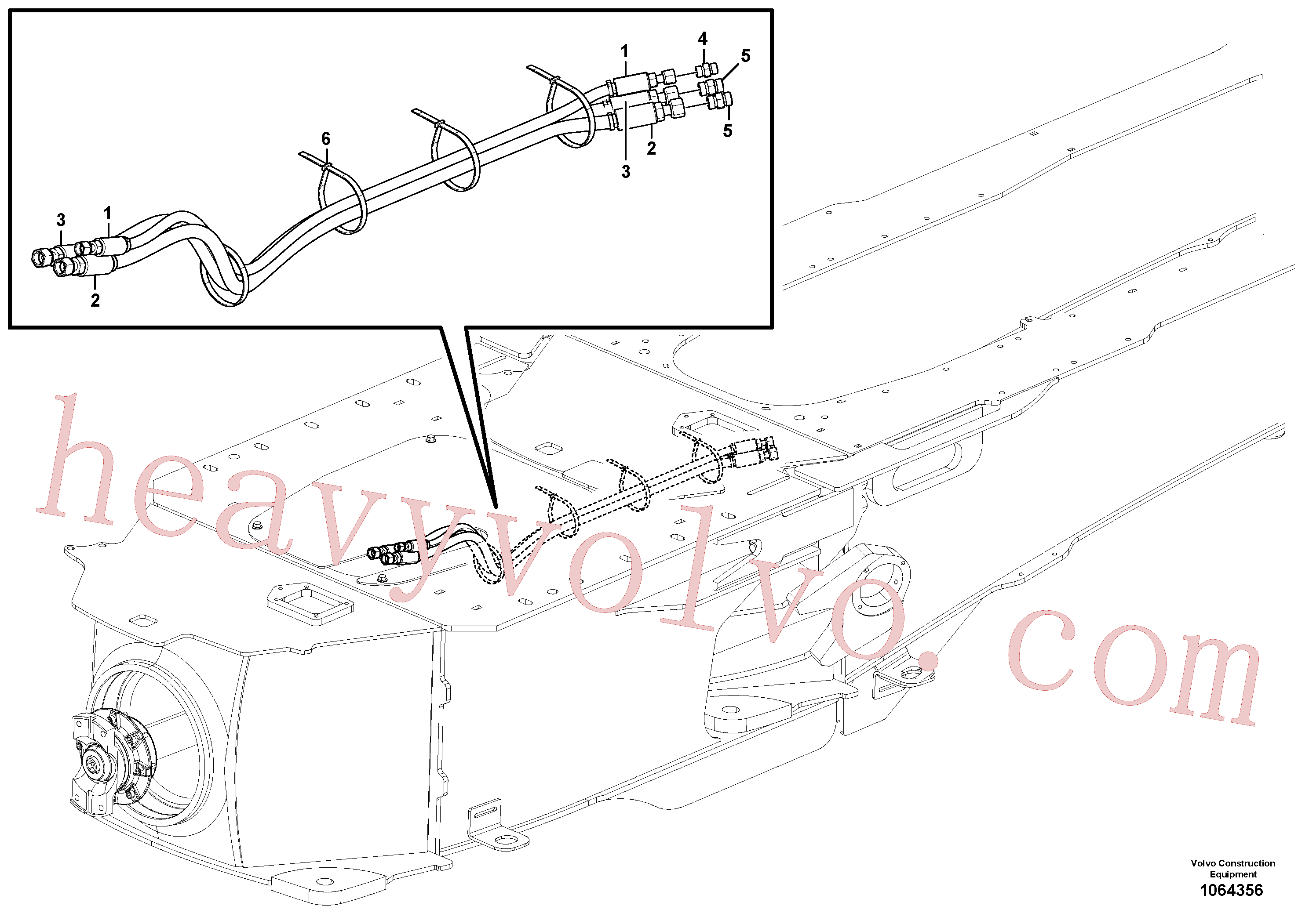 China Made VOE935436 Nipple parts for Volvo Excavator
