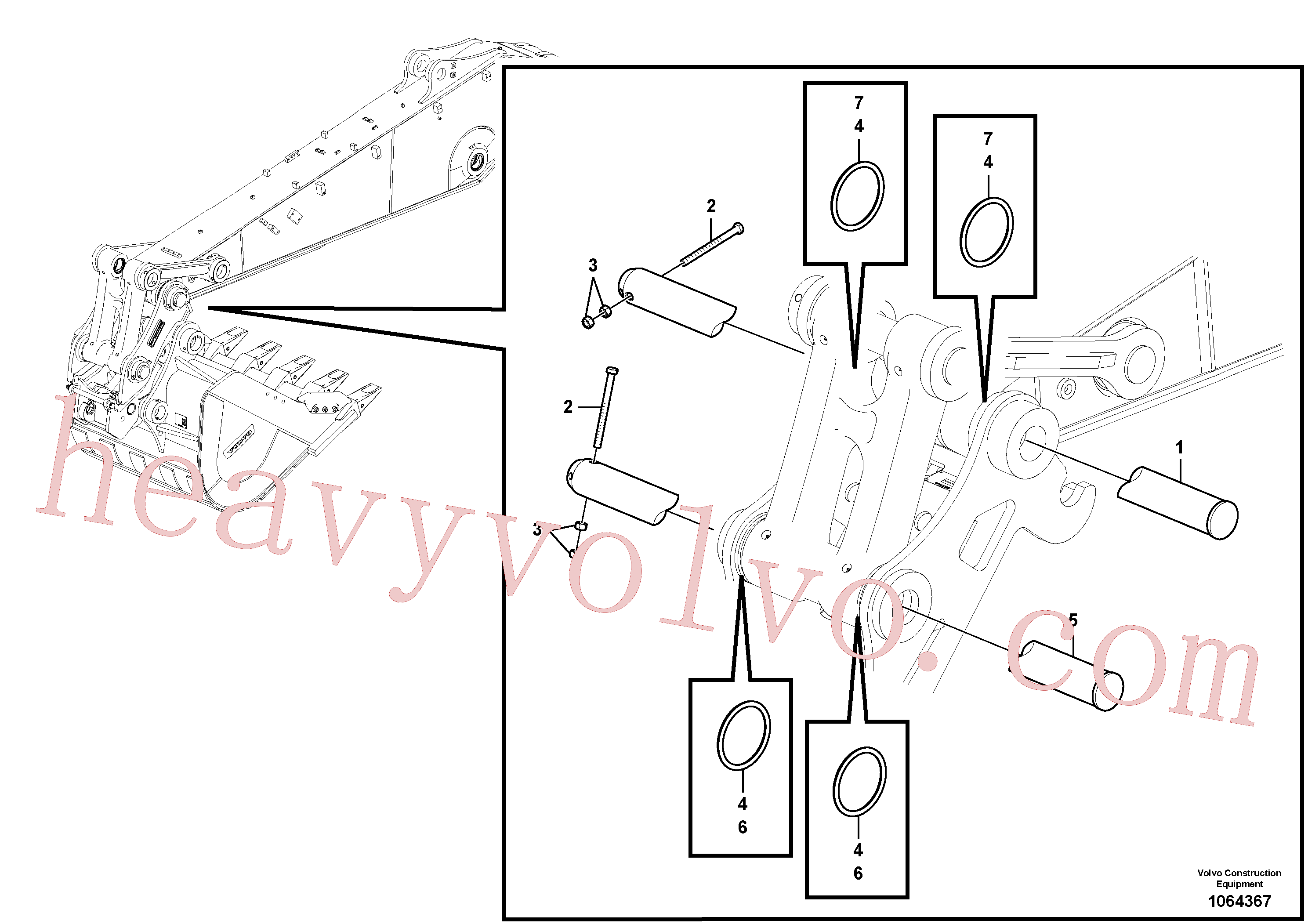 SA1172-01941 Pin for Volvo Excavator spare