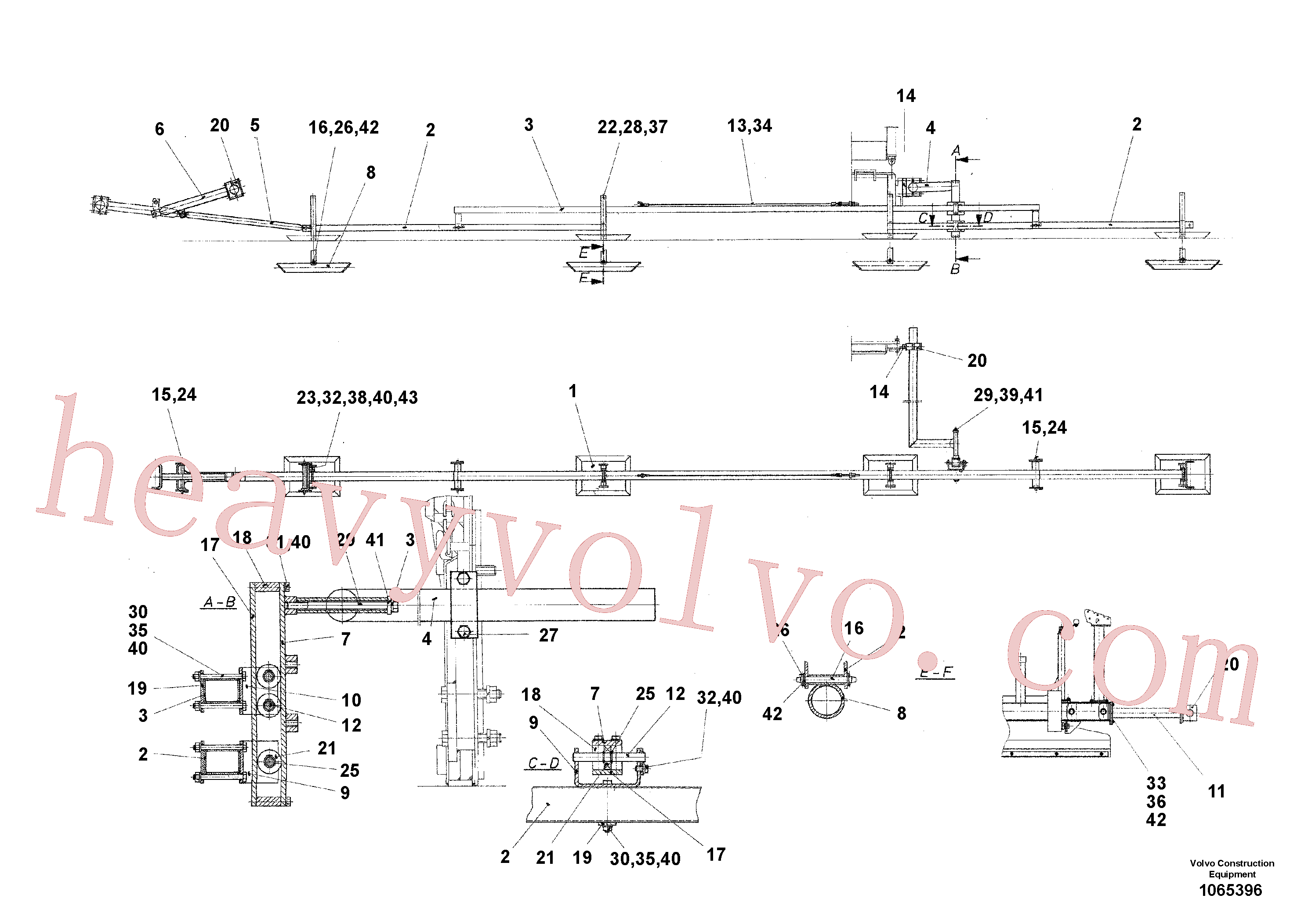 Volvo excavator part RM96721543 Hexagon screw for sale