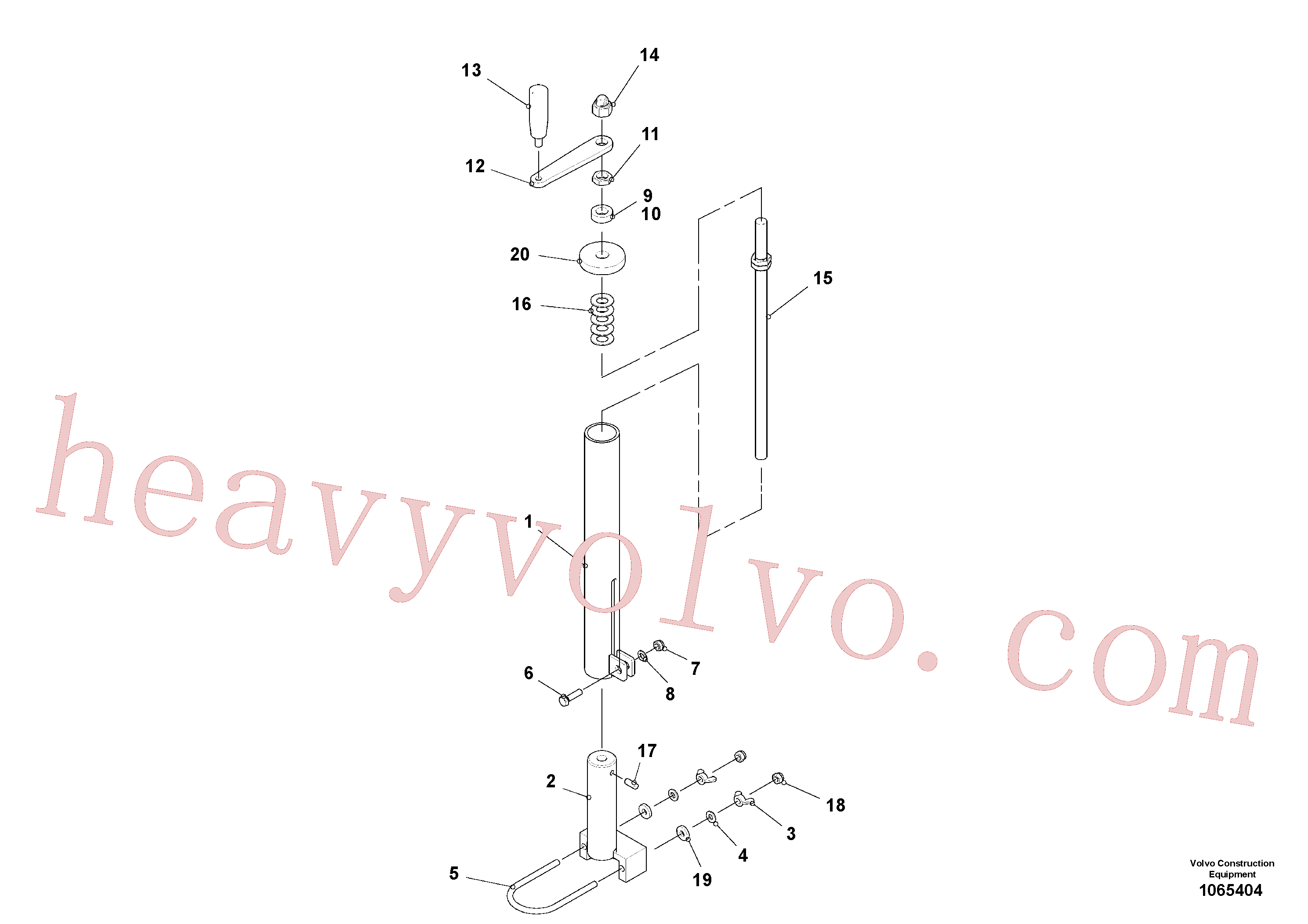 Volvo excavator part RM80816945 Hand lever for sale