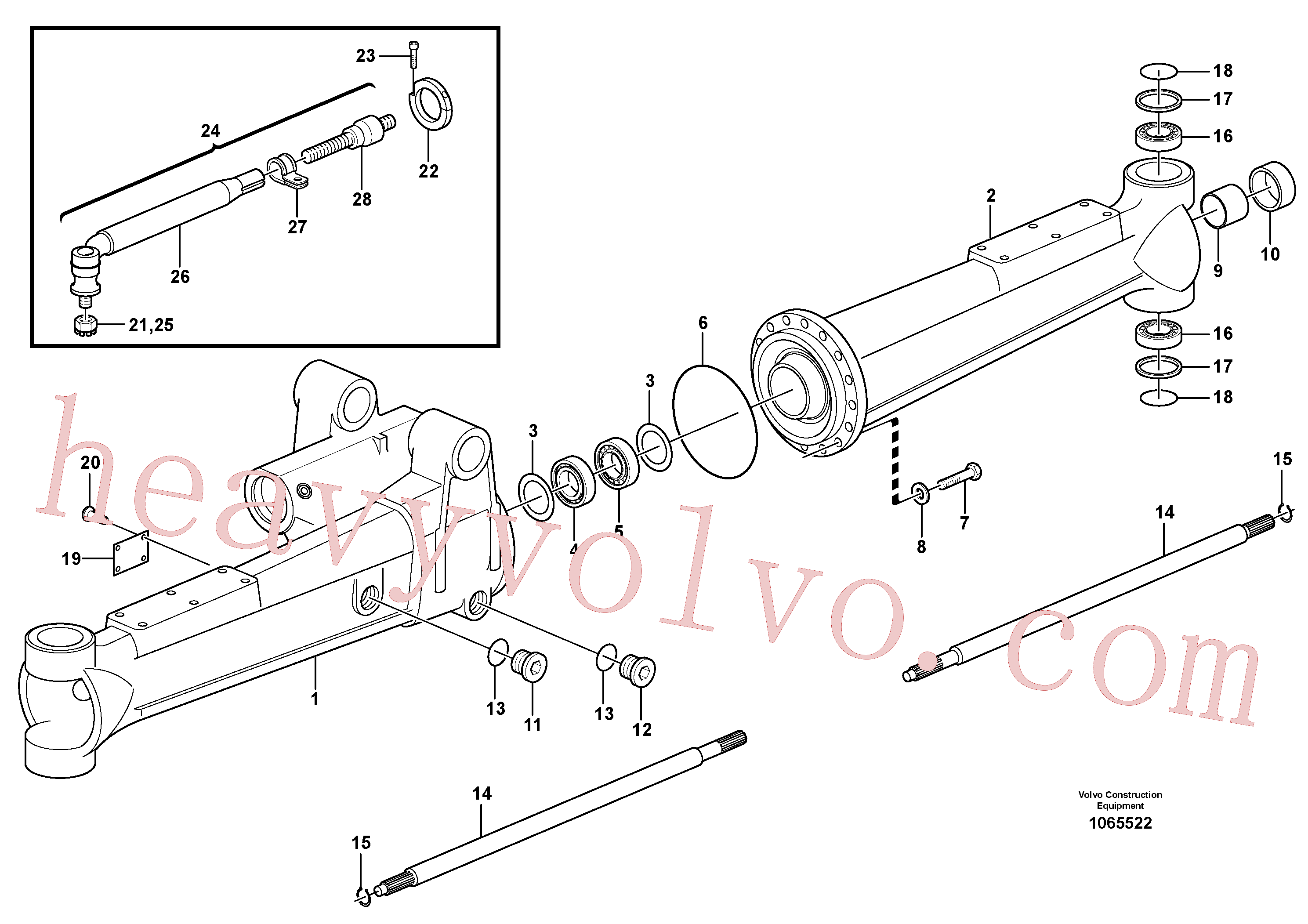 VOE942314 Hex. socket screw for Volvo Excavator Parts