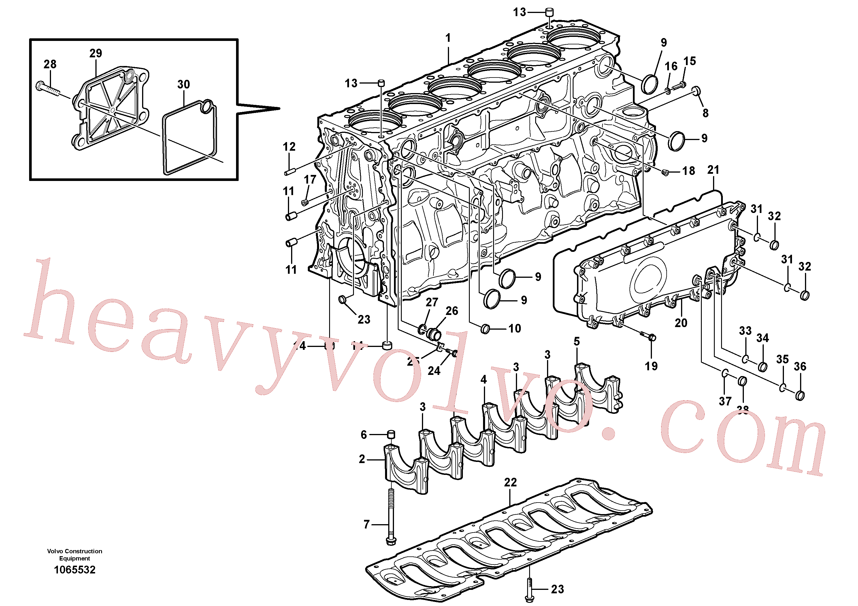 VOE968208 O-ring for Volvo Excavator Parts