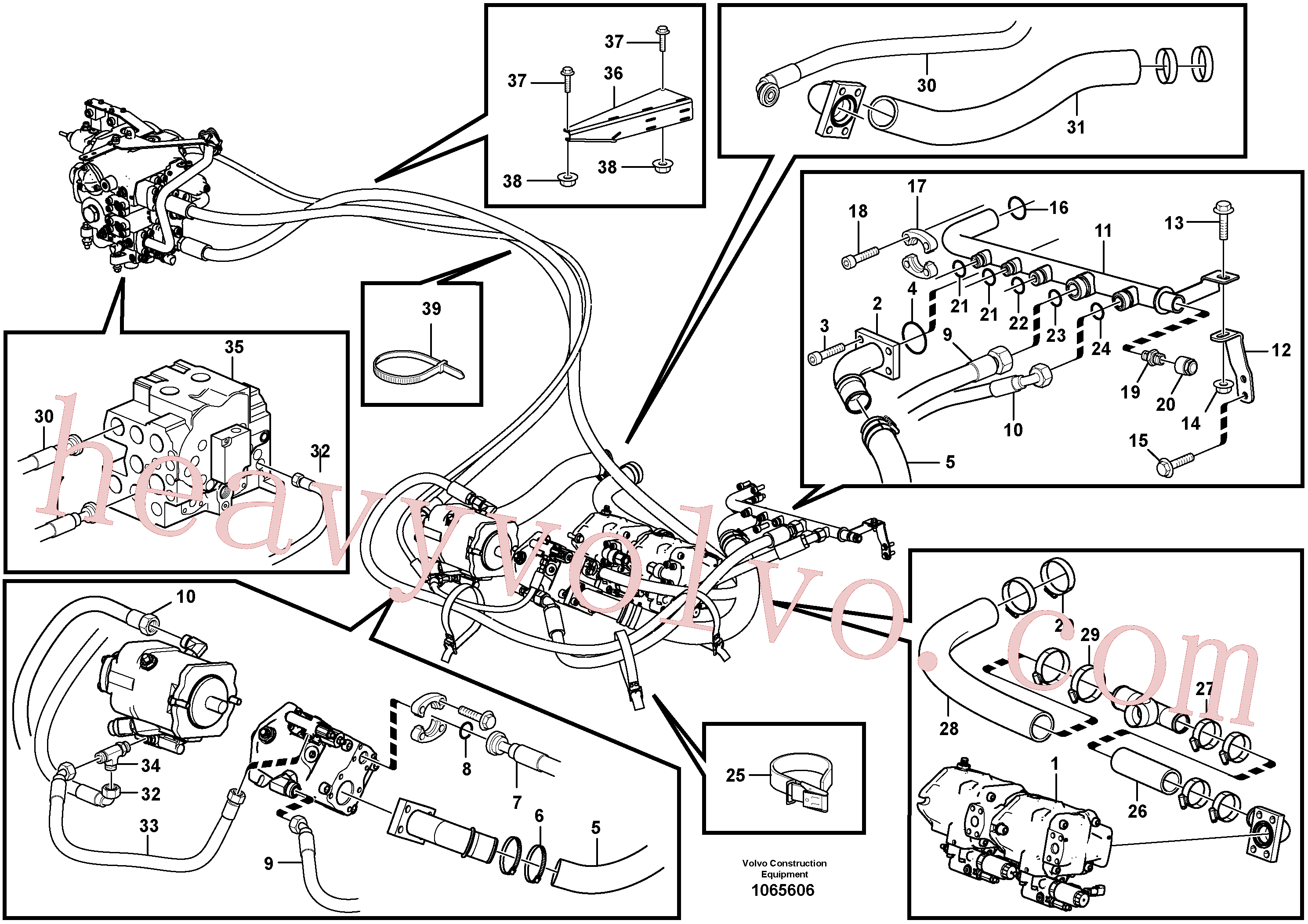 Volvo Assembly VOE937095 Hose assembly for sale
