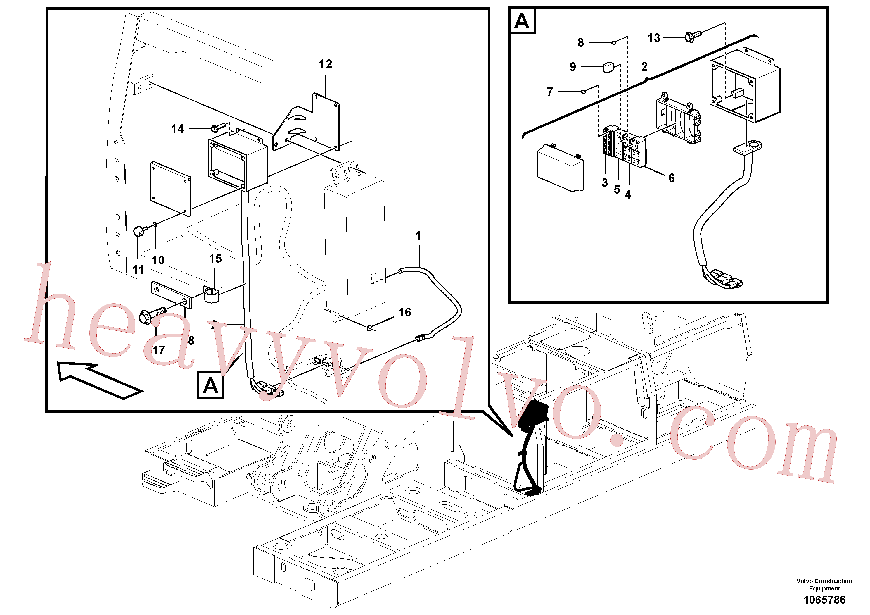 VOE14515381 Bracket for Volvo Excavator Parts