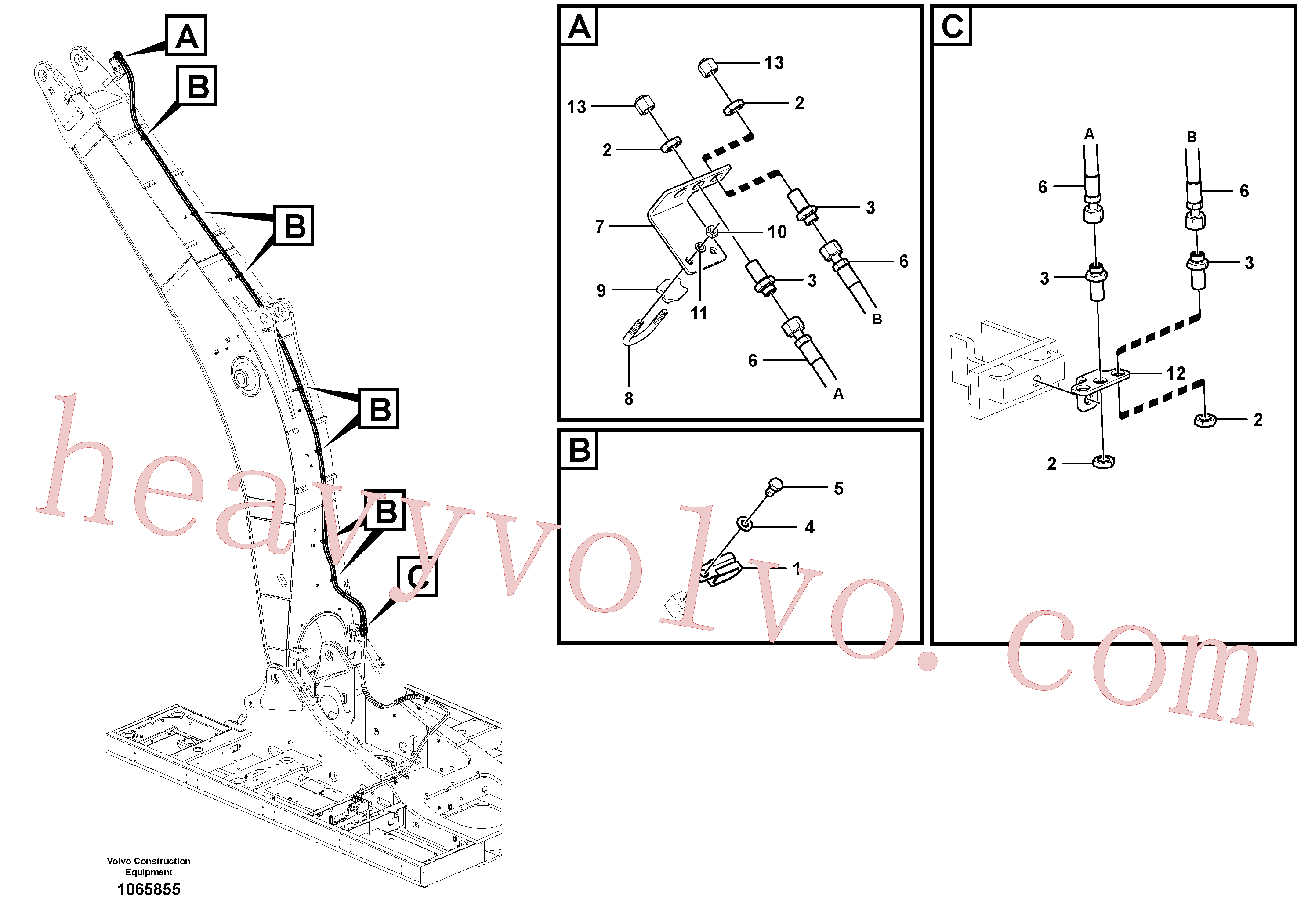 VOE14880632 U-bolt for Volvo Excavator Parts