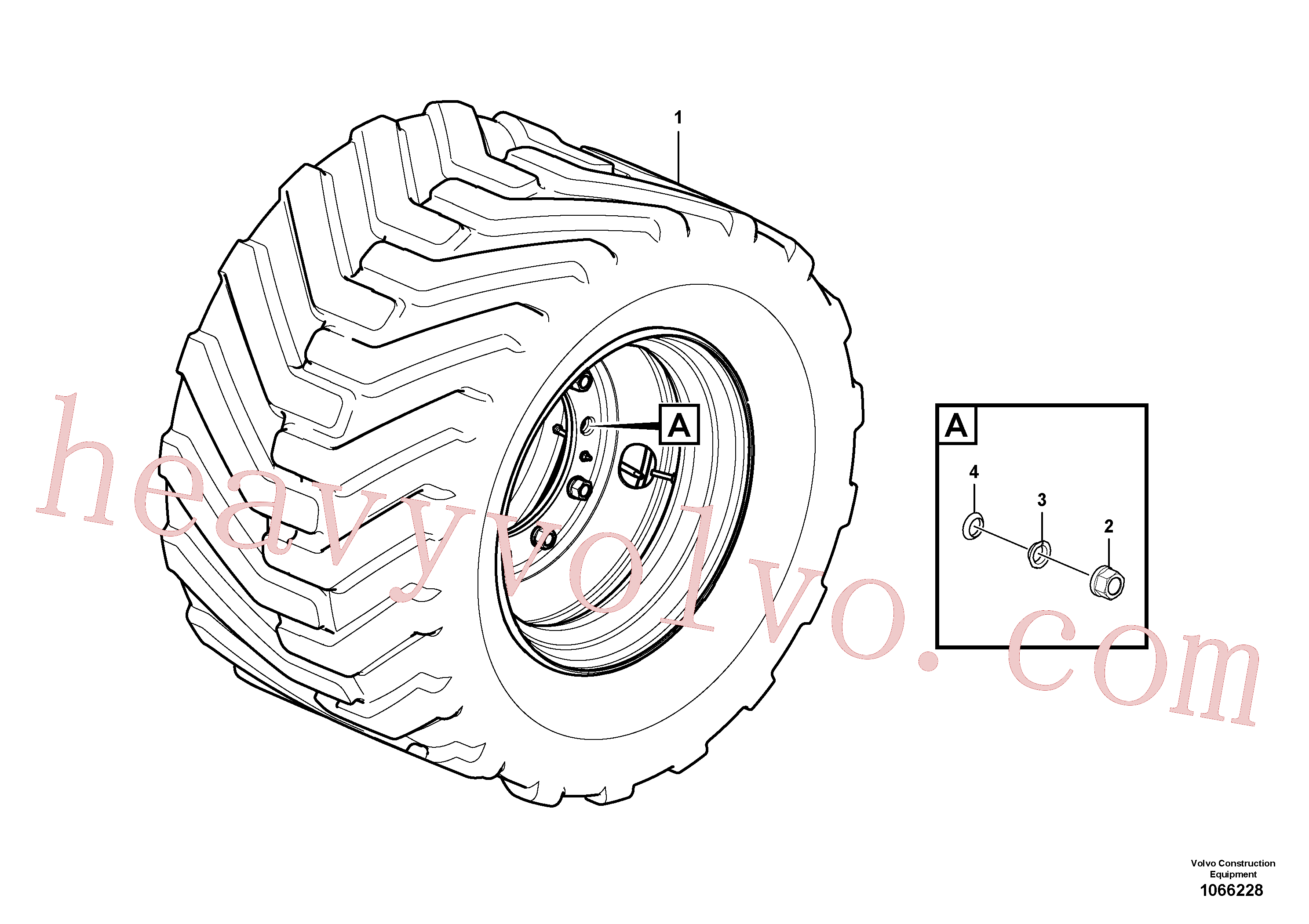Volvo excavator part VOE14375481 Nut for sale
