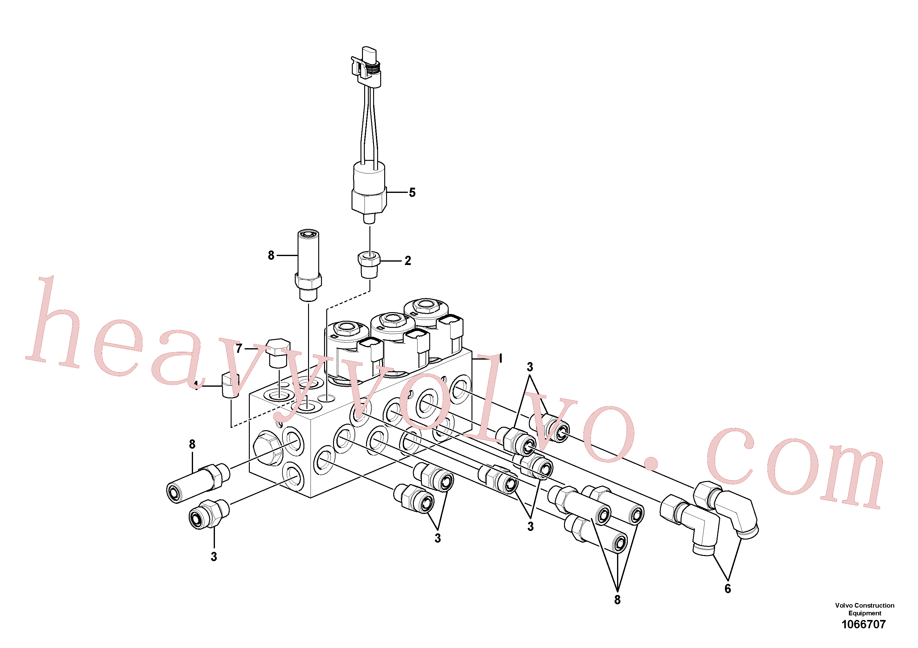 Volvo excavator part VOE15144116 Solenoid coil for sale