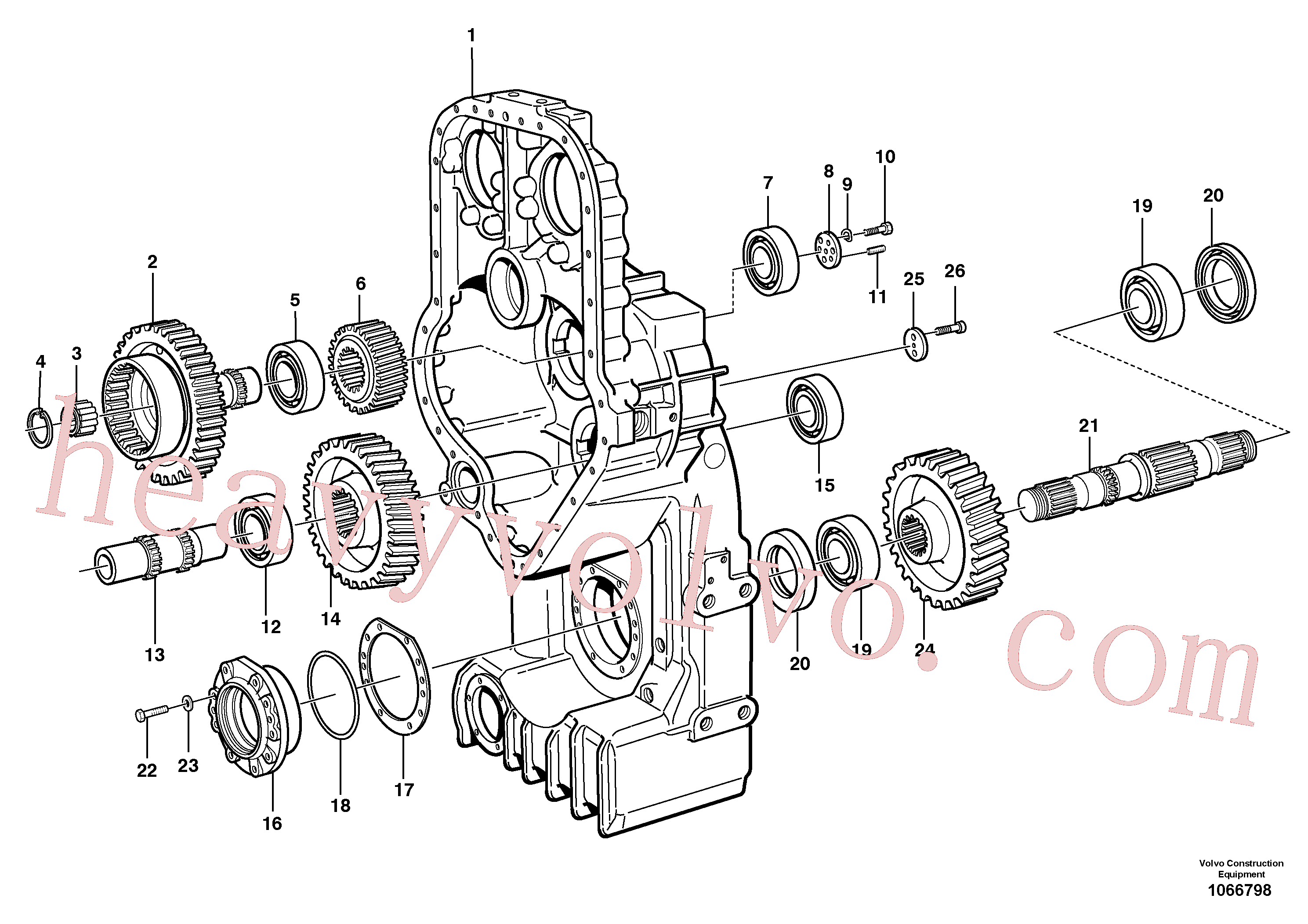 China Made VOE184697 Roller bearing parts for Volvo Excavator