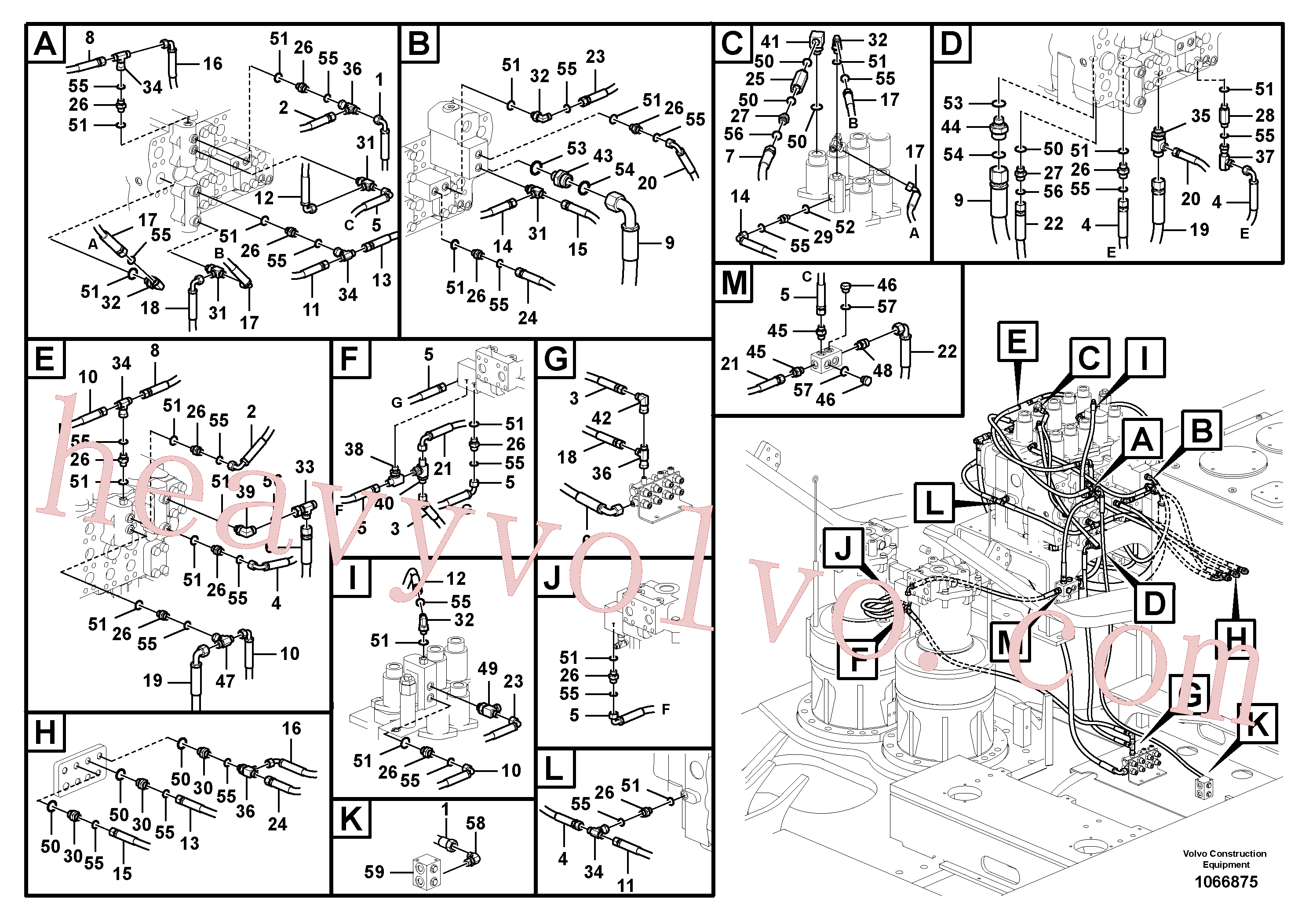 VOE14881554 Nipple for Volvo Excavator Parts