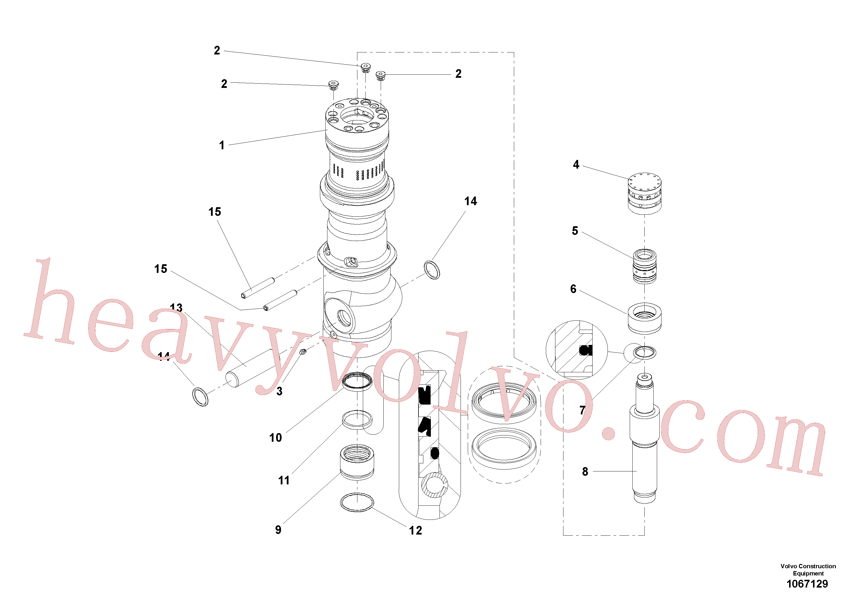China Made VOE14534651 Nipple parts for Volvo Excavator