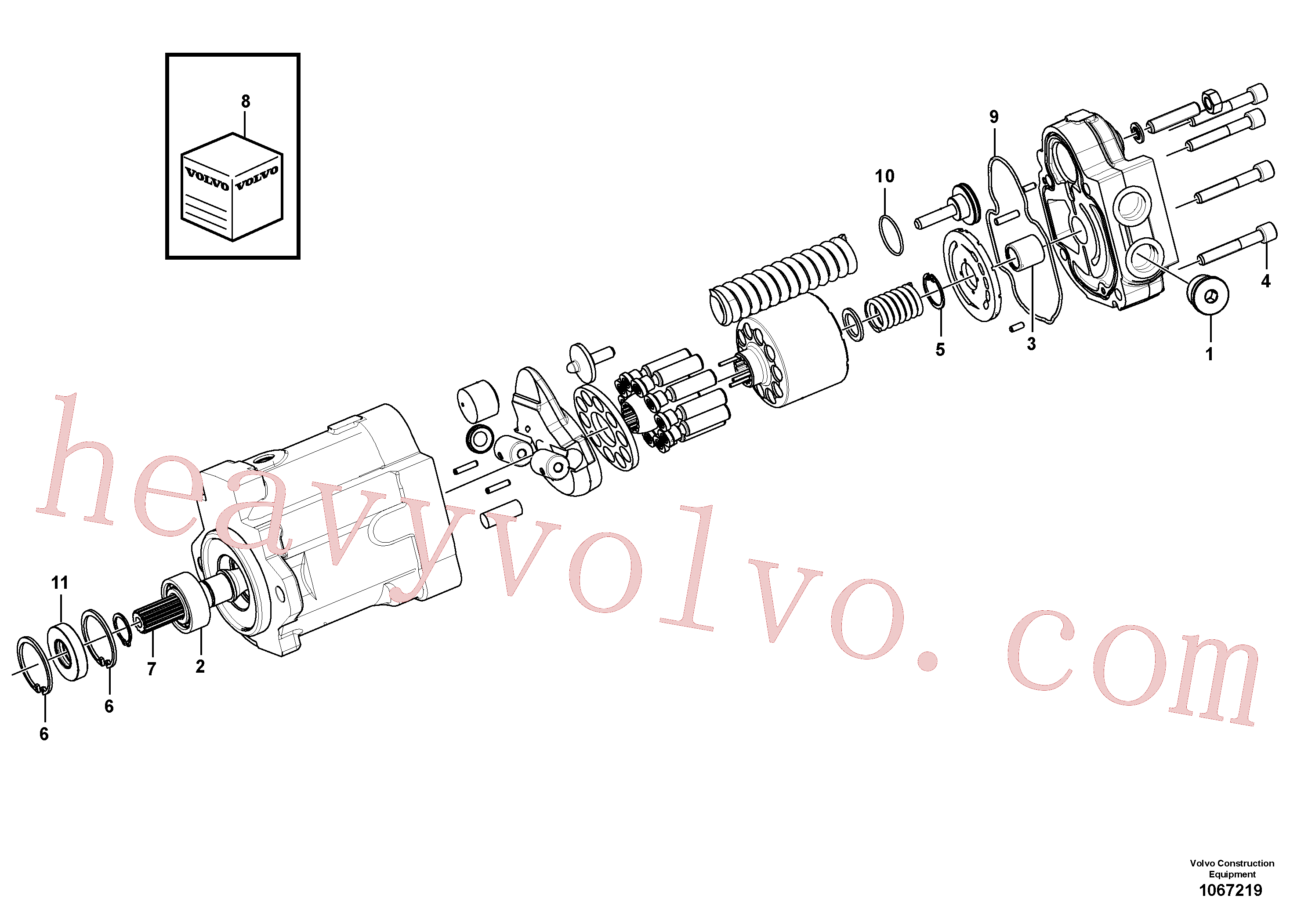 VOE15651414 Hydraulic pump for Volvo Excavator spare