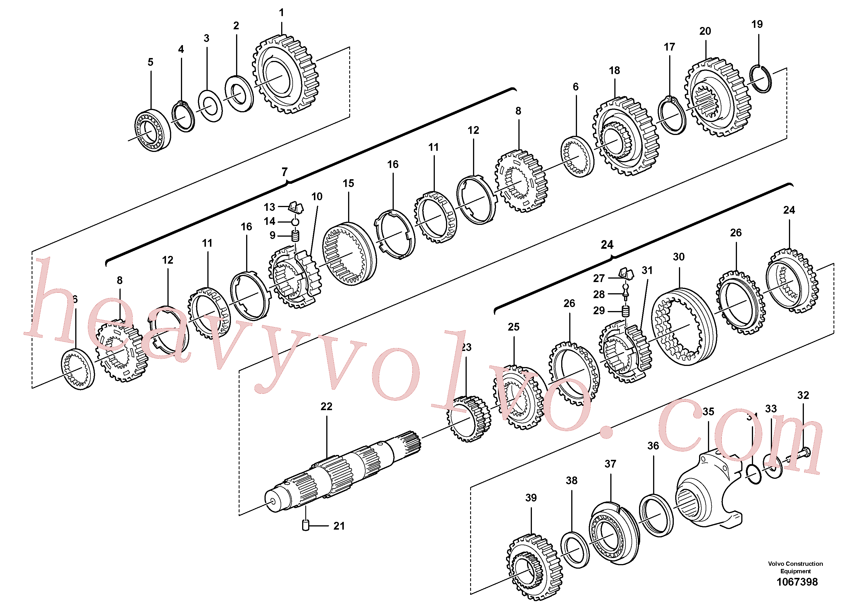 Volvo excavator part VOE11709126 Ball for sale