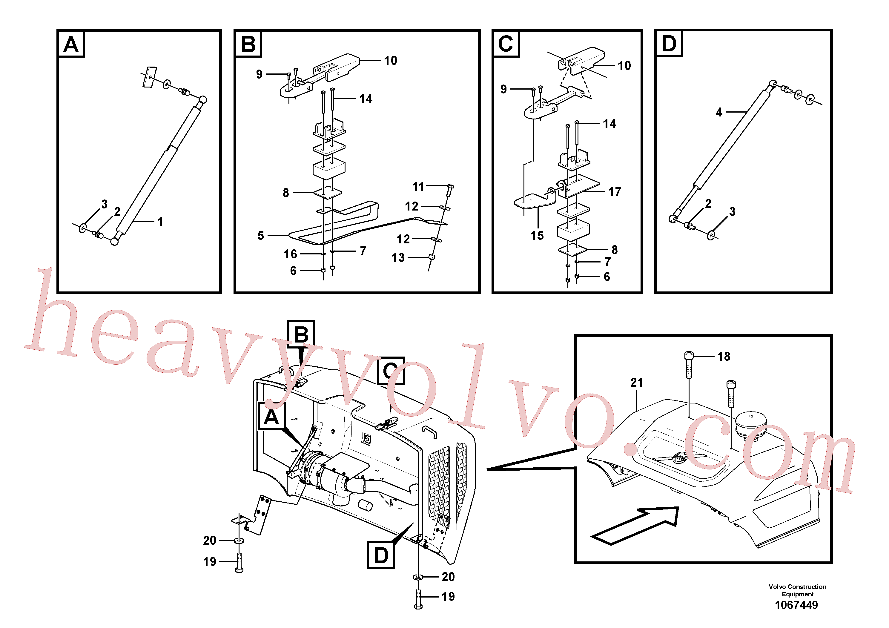 RM96713185 Hexagon screw for Volvo Excavator spare