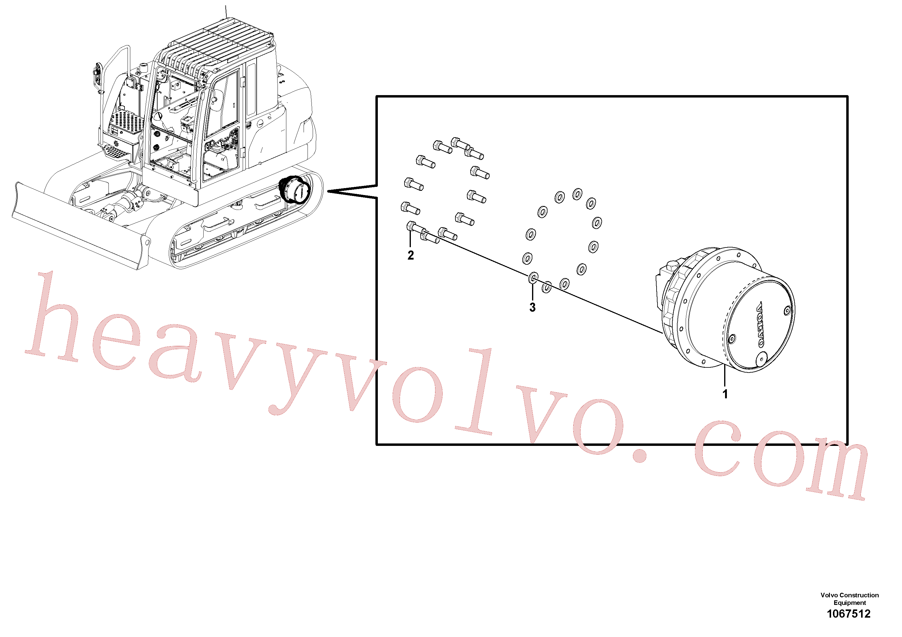 Wholesale VOE14685553 Travel motor for Volvo Excavator