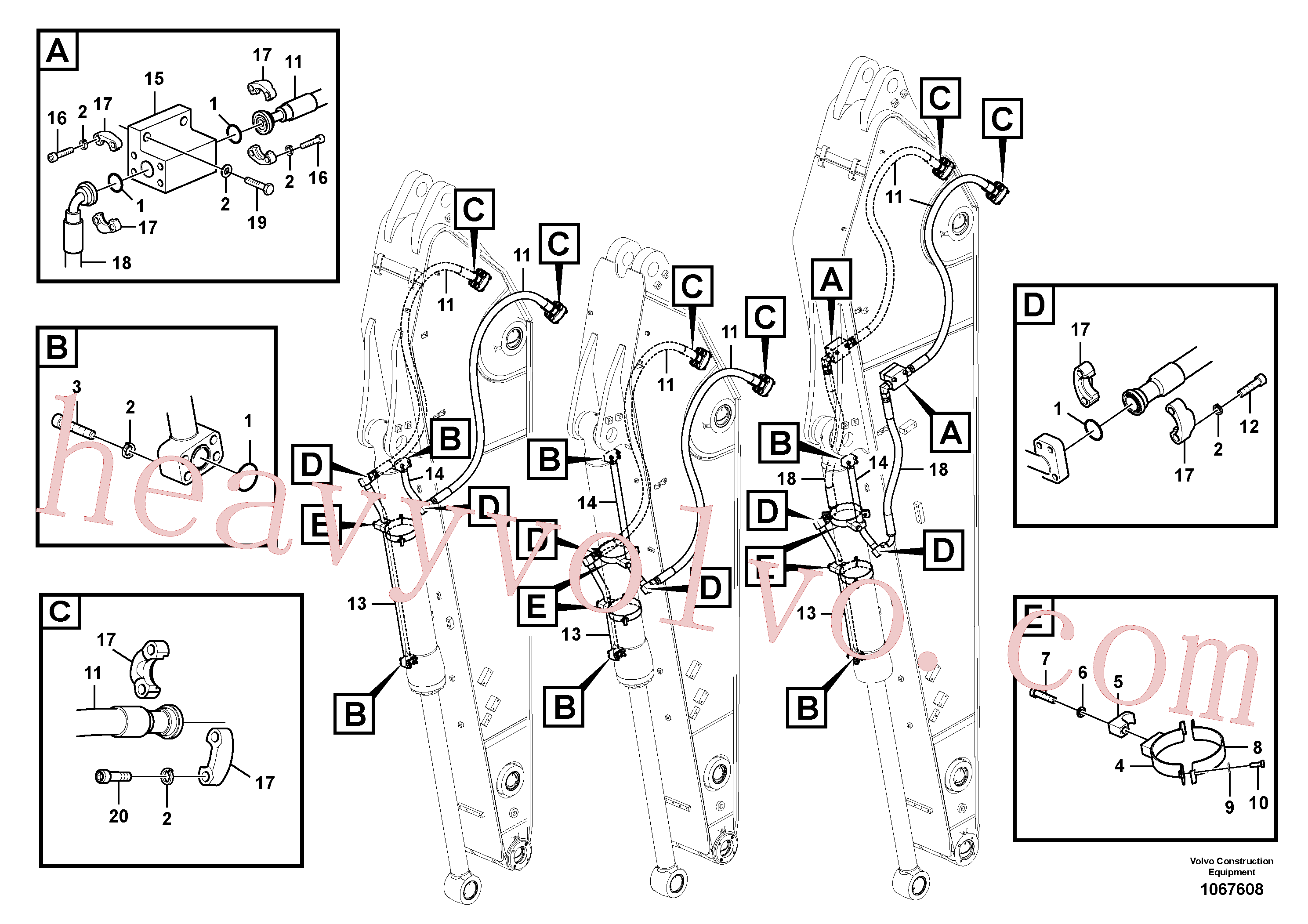 Wholesale VOE14678112 Pipe for Volvo Excavator