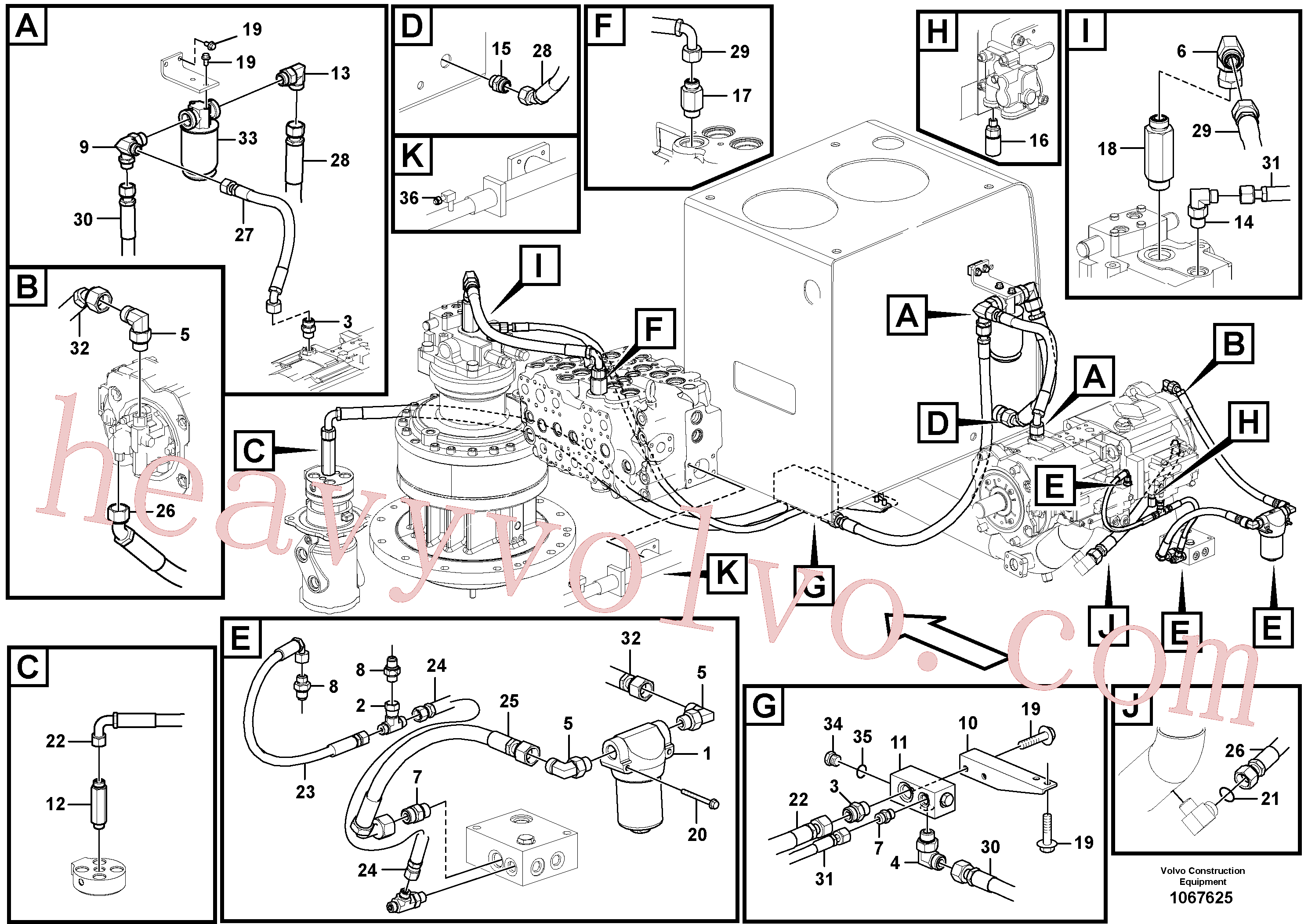 China Made VOE938287 Rockmaster/1SC parts for Volvo Excavator