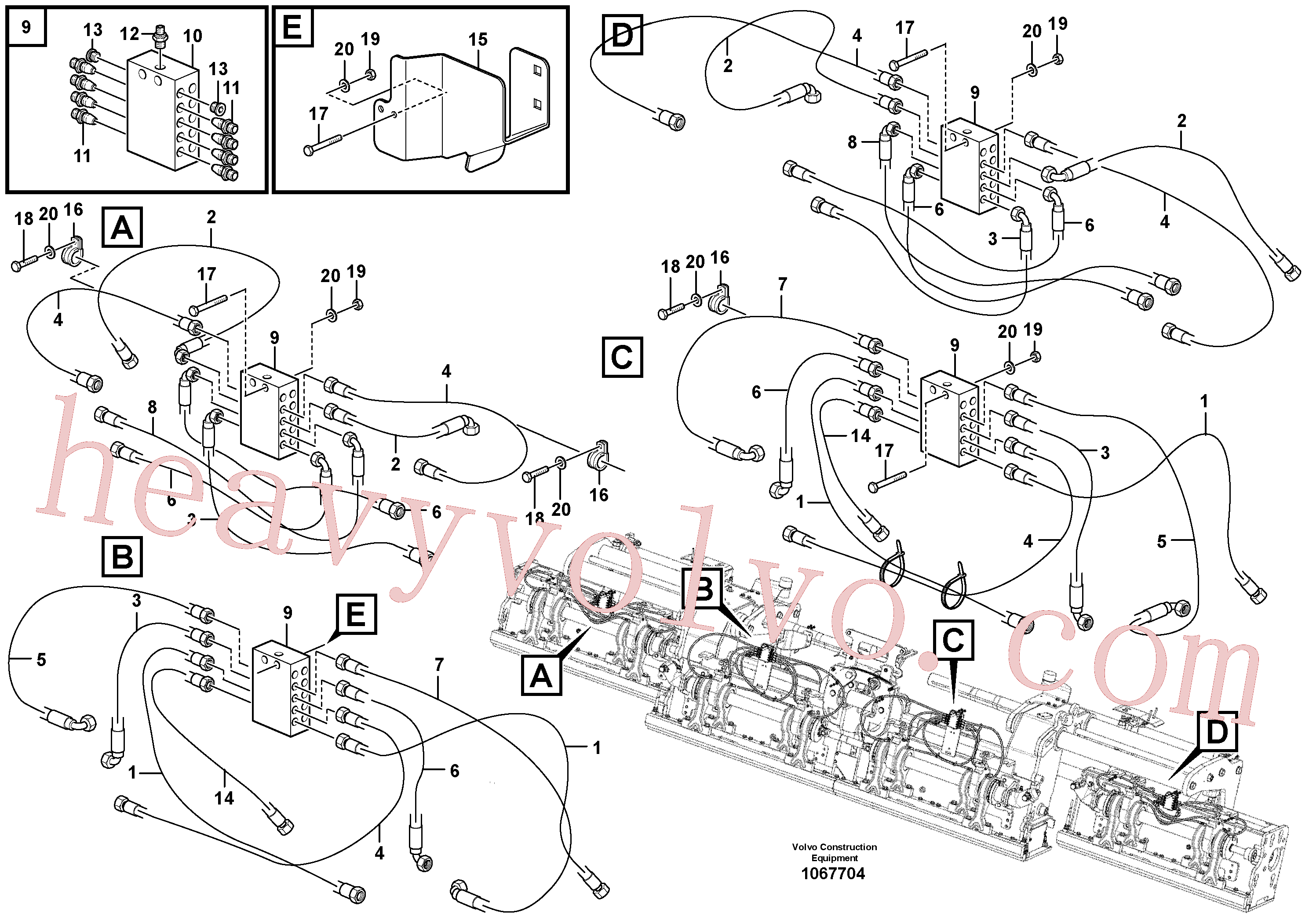 Wholesale RM54701313 Hose for Volvo Excavator