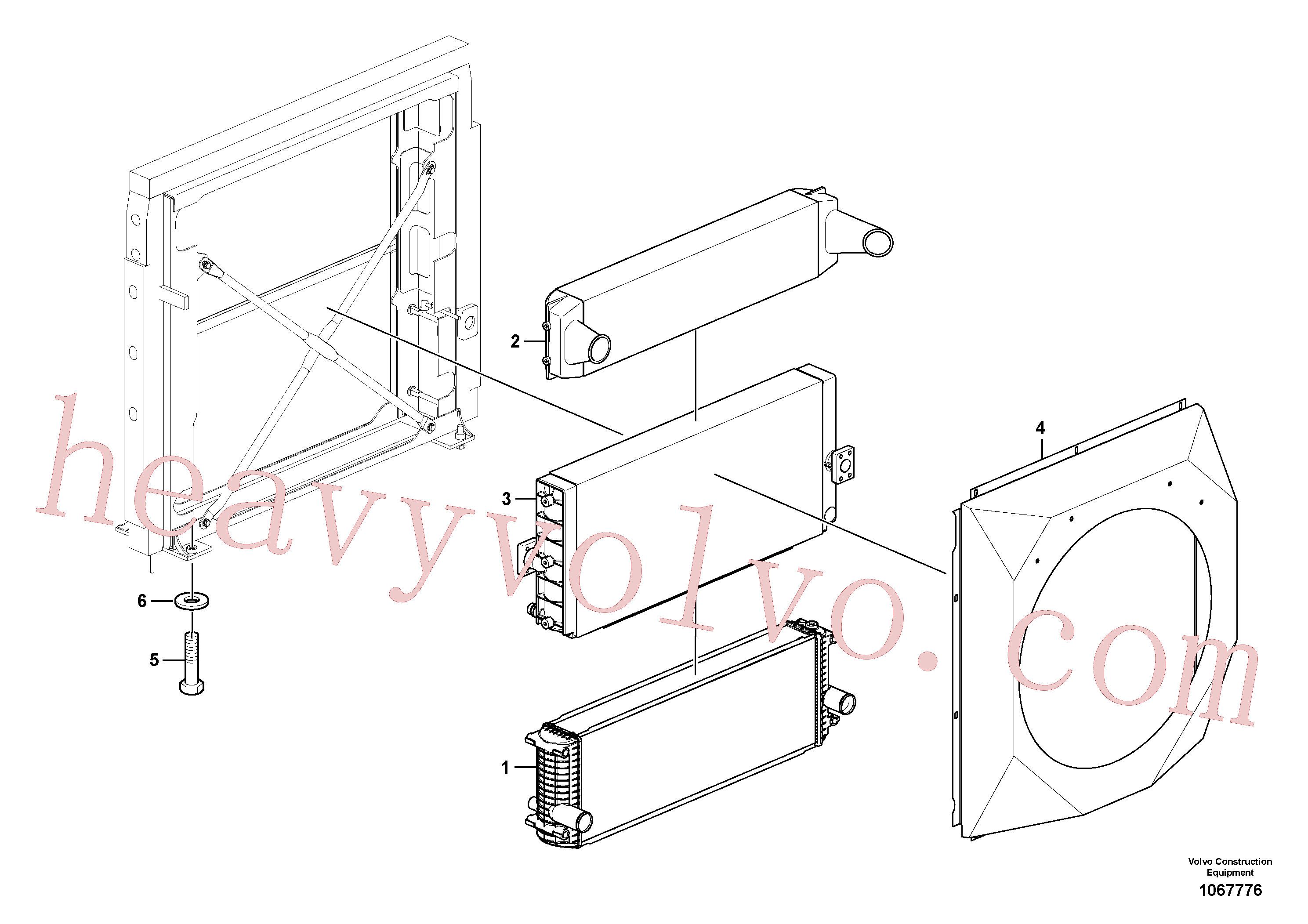 VOE978937 Hexagon screw for Volvo Excavator Parts