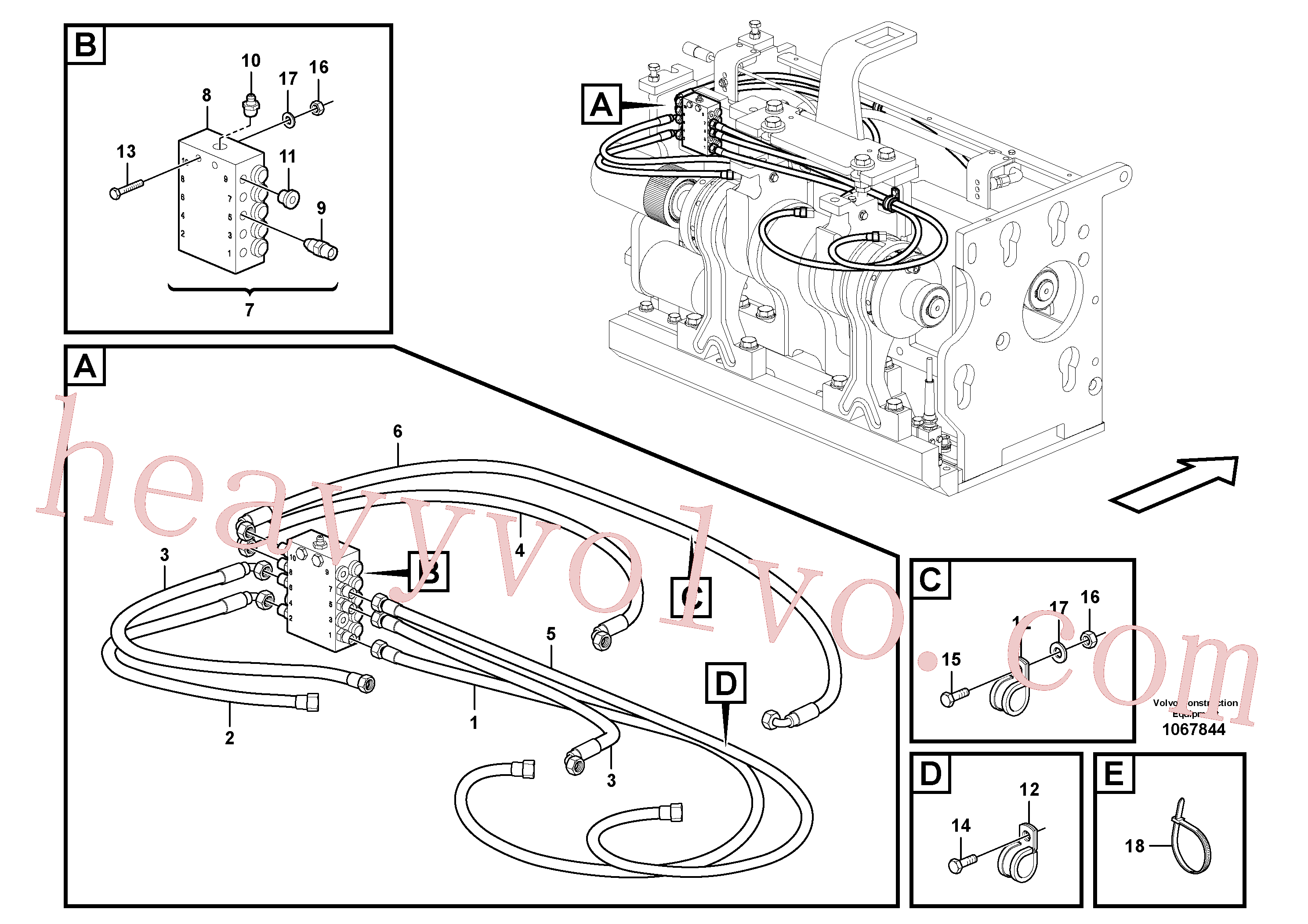 Wholesale RM54701313 Hose for Volvo Excavator