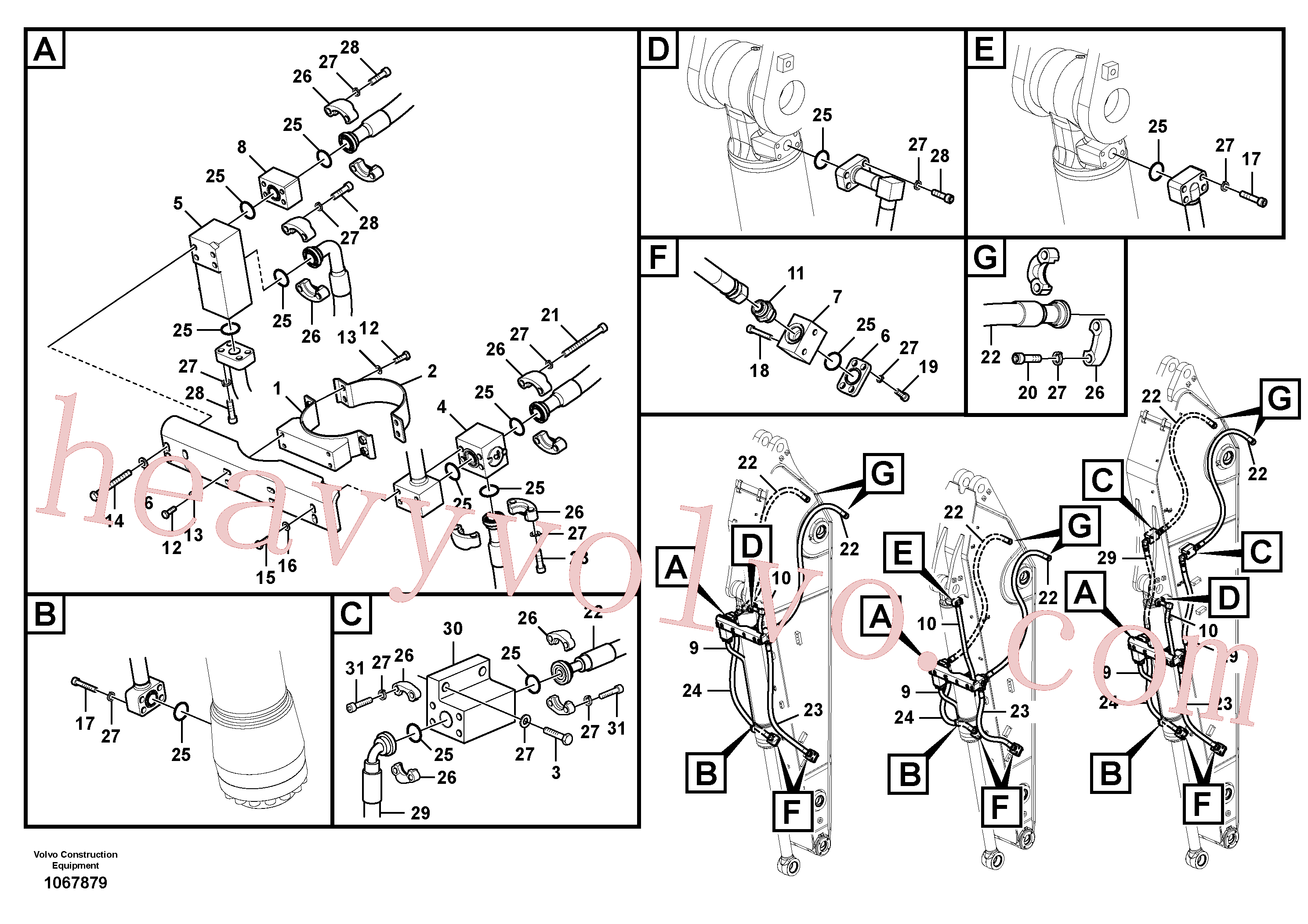 VOE14678130 Pipe for Volvo Excavator spare
