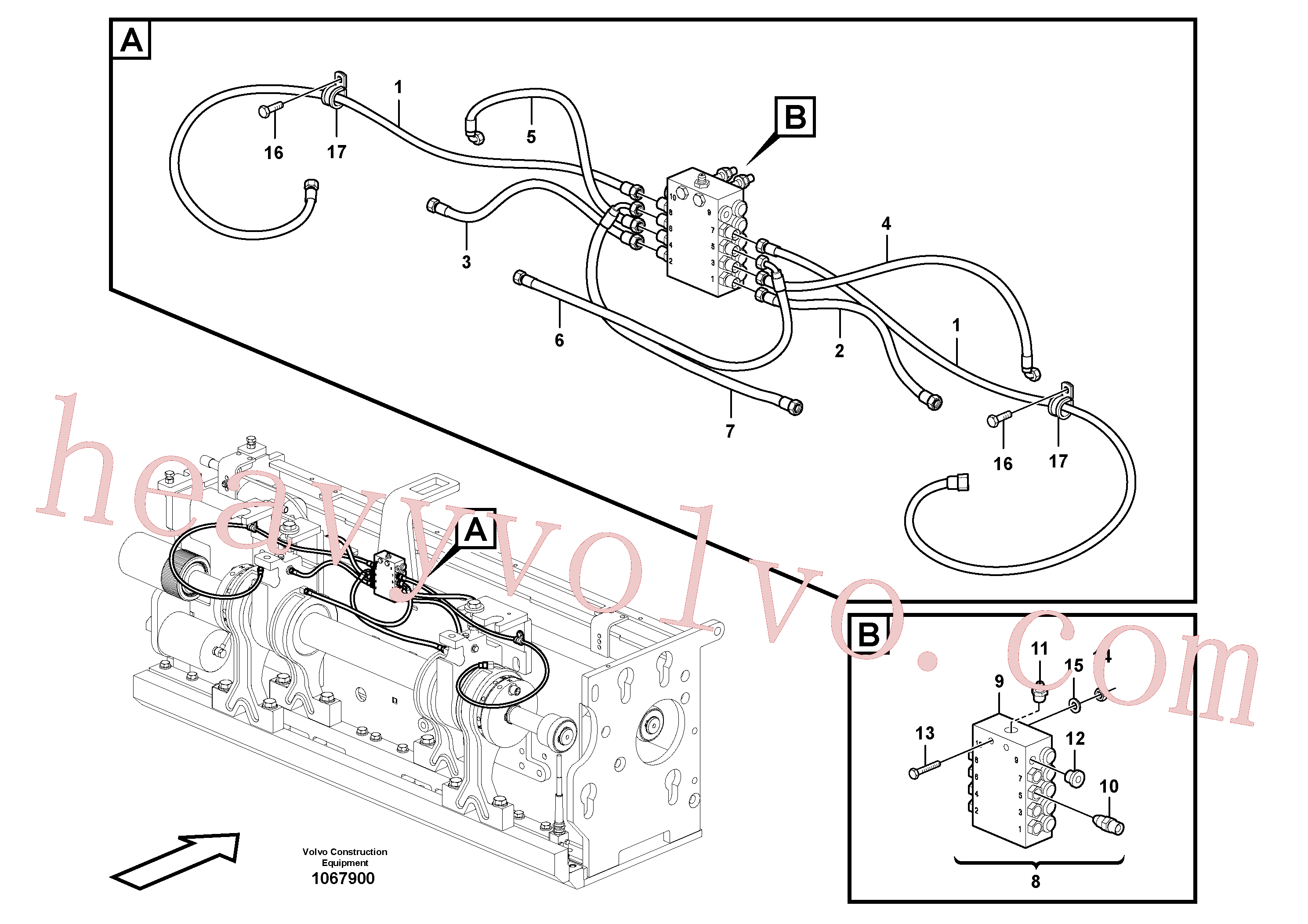 Wholesale RM54701313 Hose for Volvo Excavator