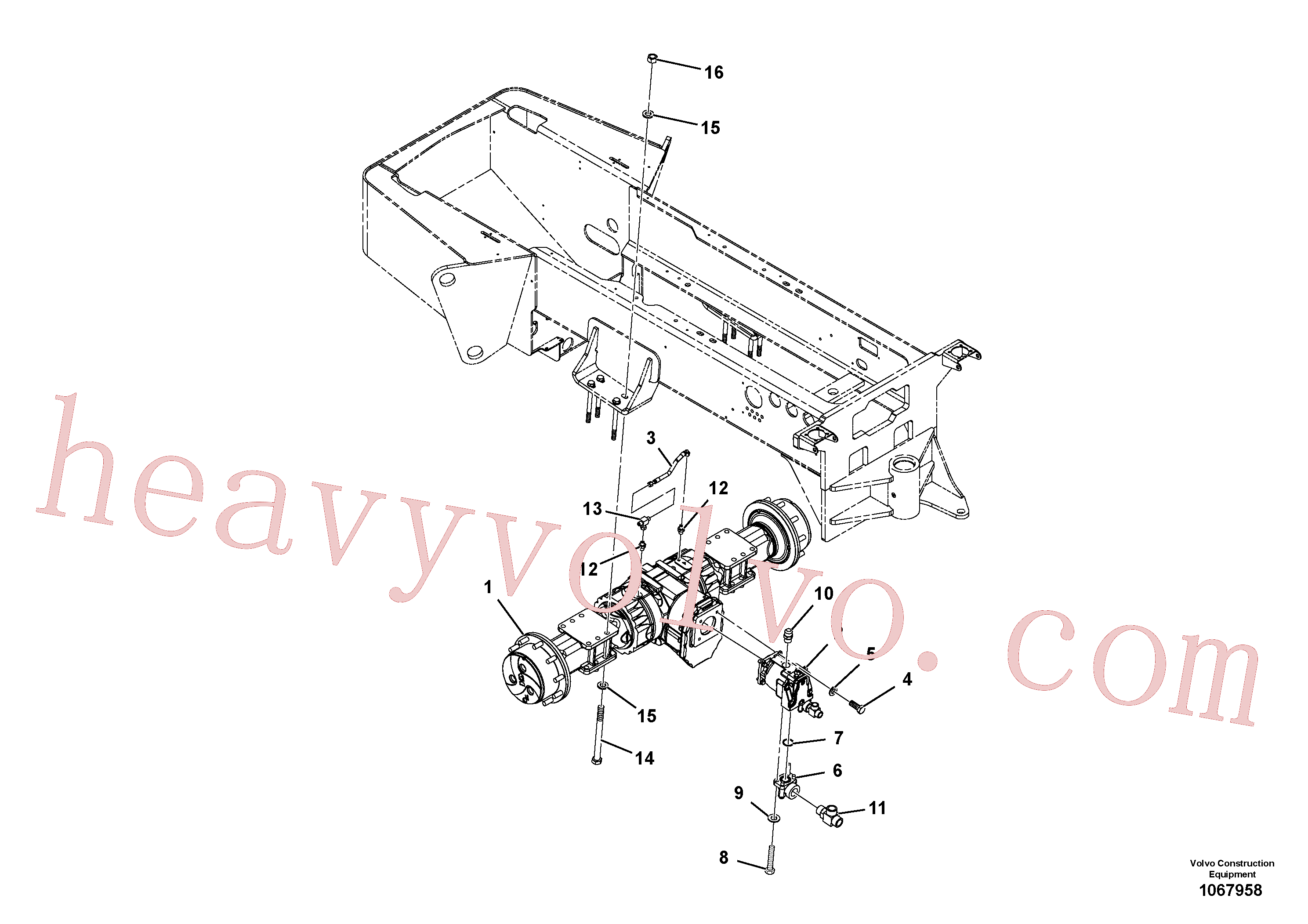 RM96702733 Hexagon screw for Volvo Excavator Parts
