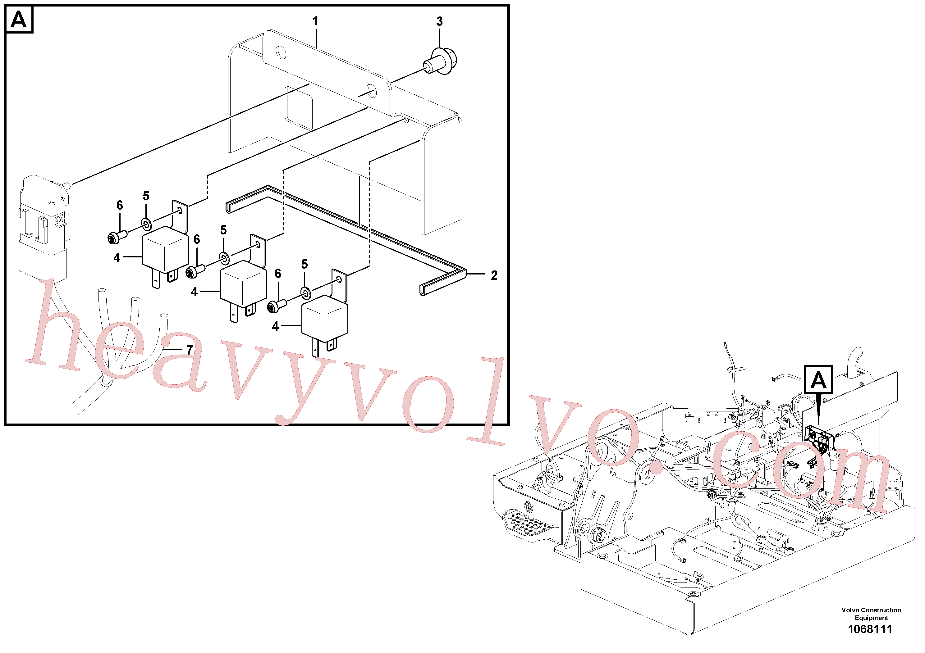 Volvo excavator part VOE14610293 Relay for sale