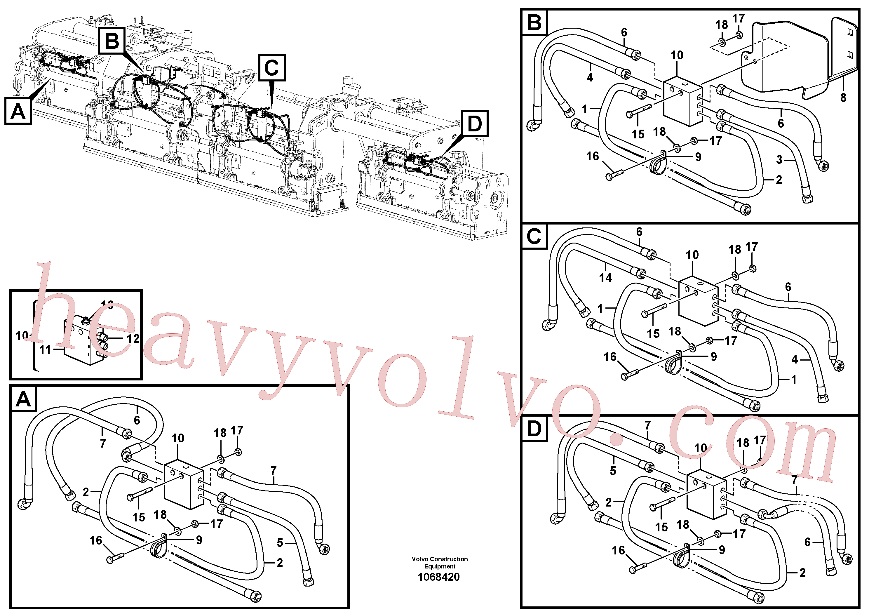 Volvo Assembly RM54624739 Hose for sale