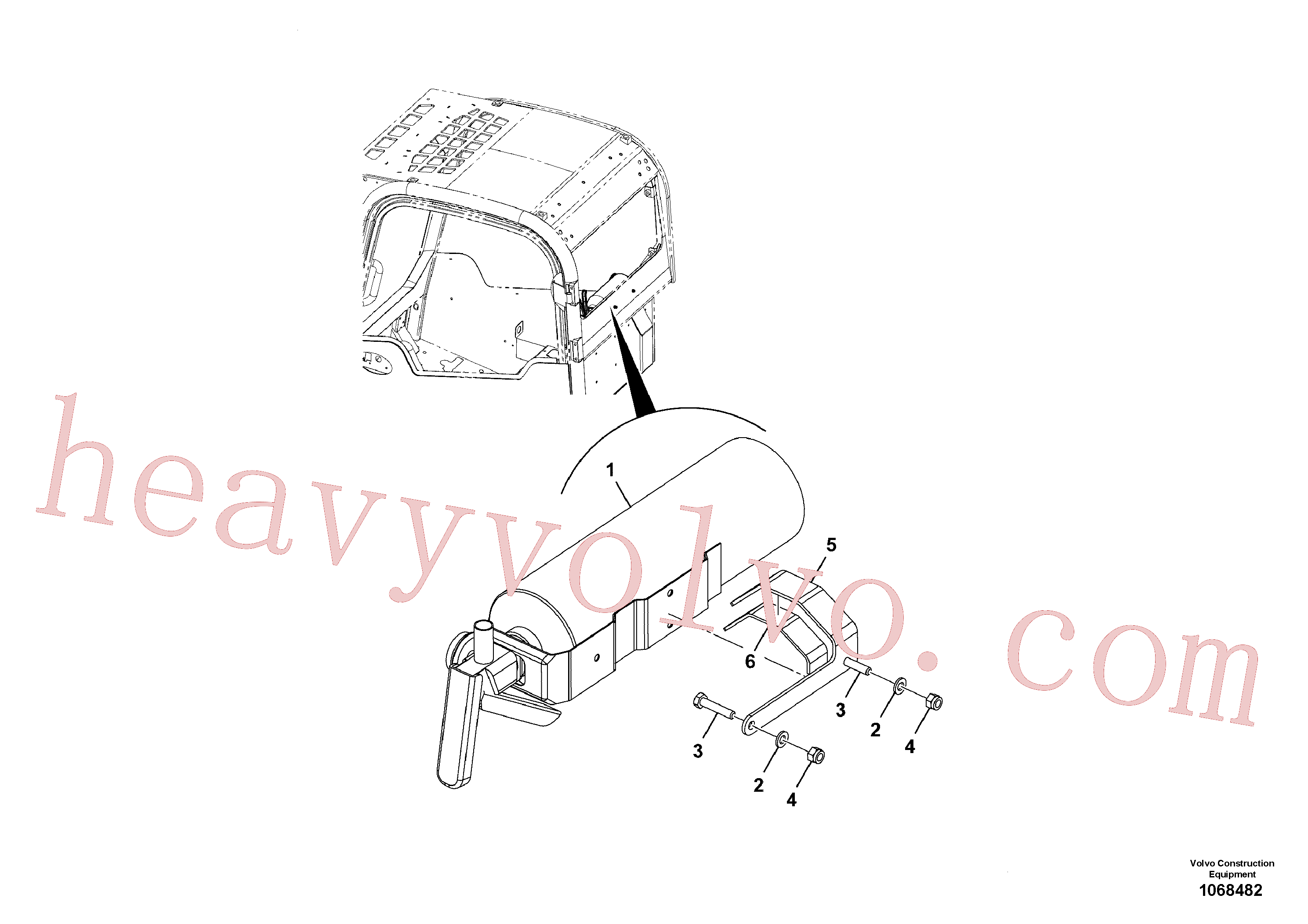 VOE17210140 Washer for Volvo Excavator Parts