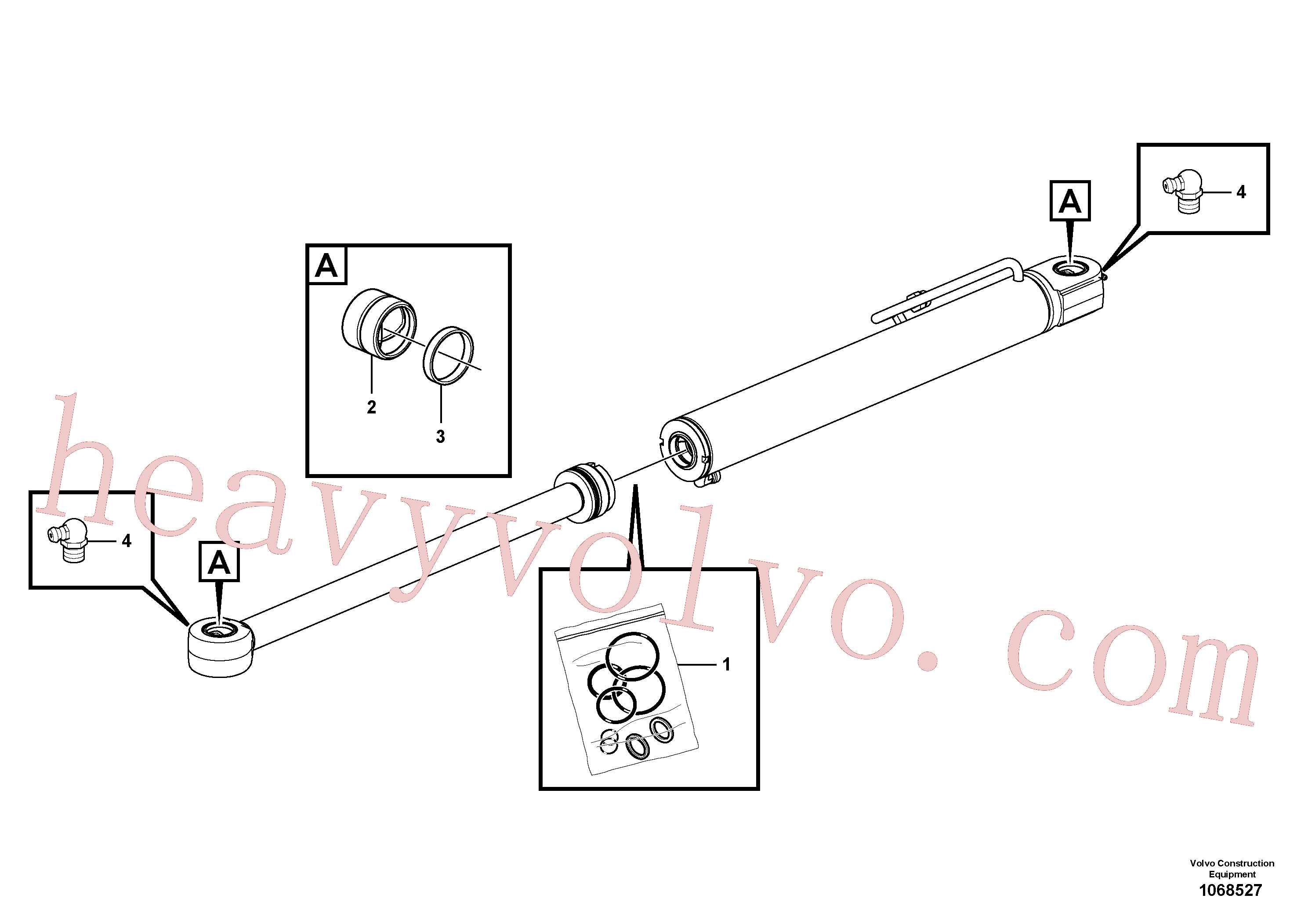 VOE17256995 Sealing kit for Volvo Excavator spare