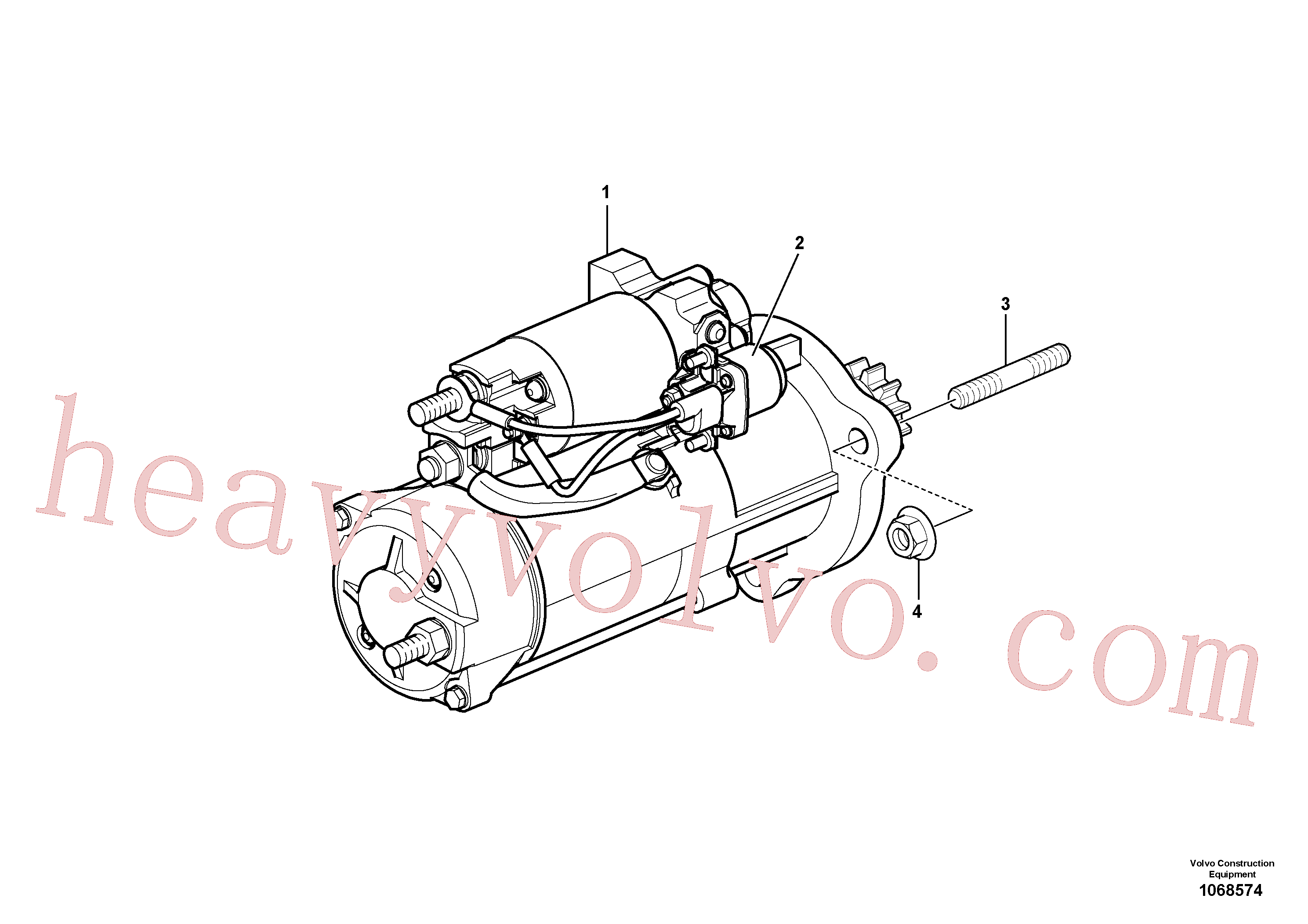 China Made VOE13971096 Flange nut parts for Volvo Excavator