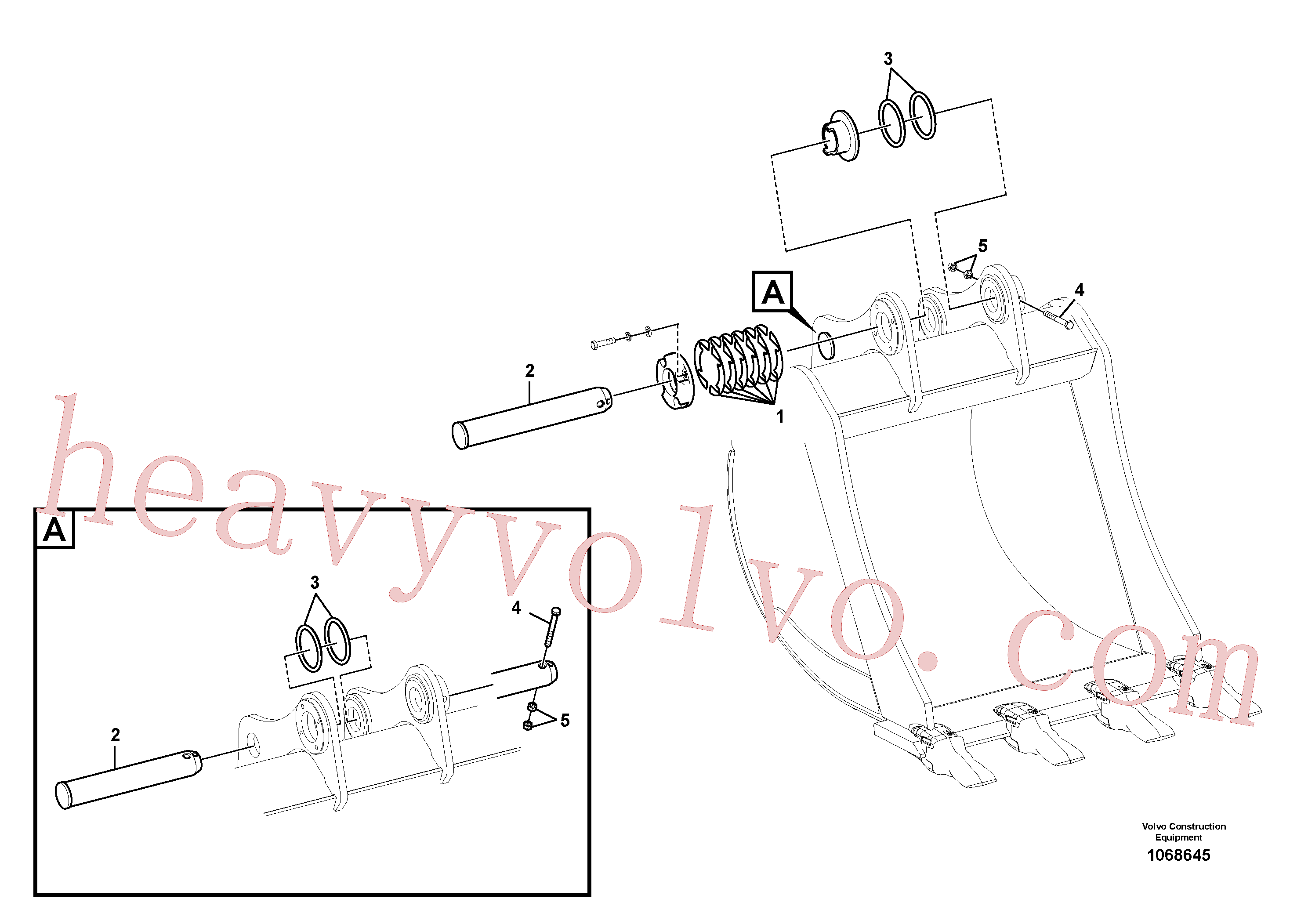 SA1172-01941 Pin for Volvo Excavator spare