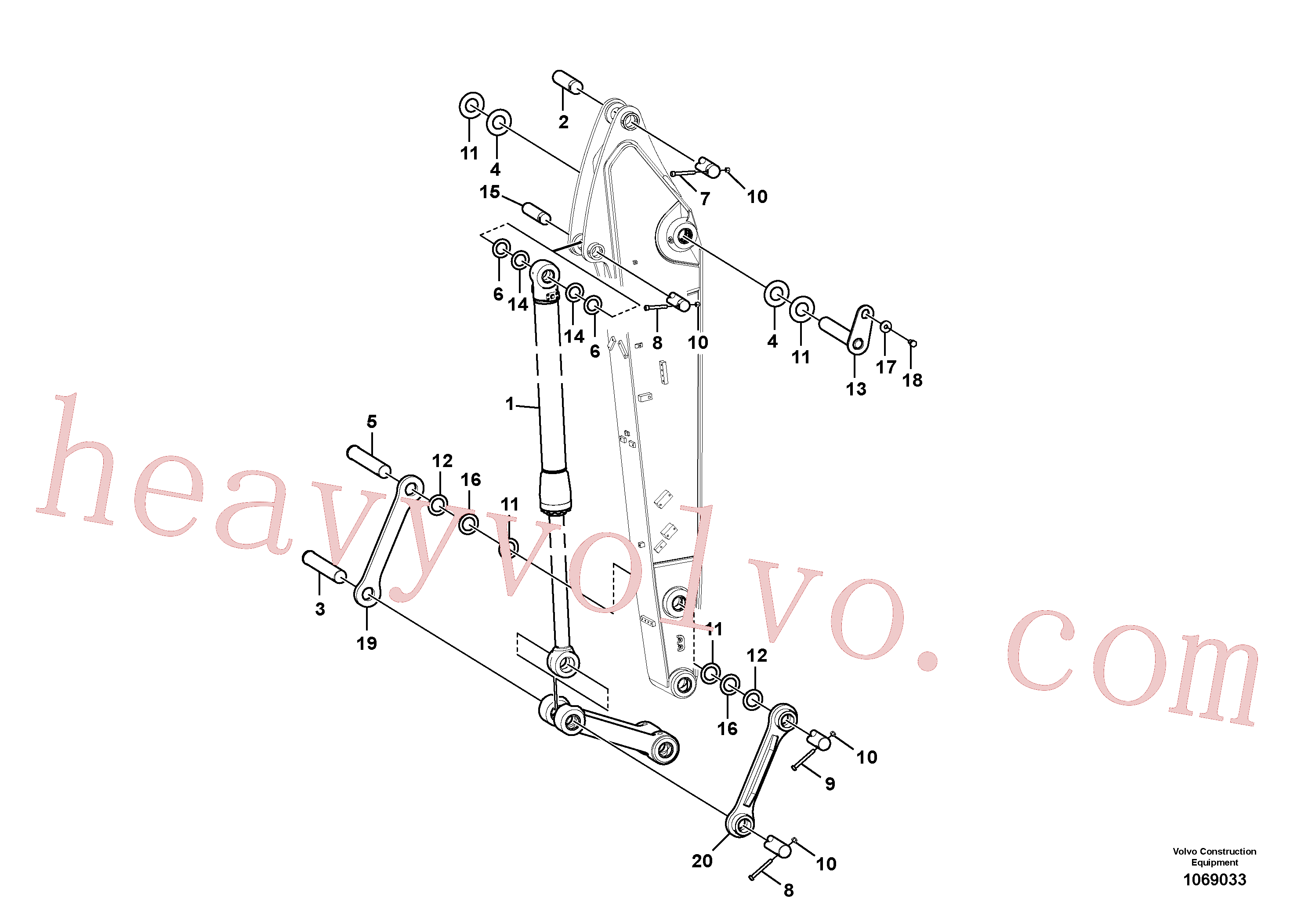 VOE14377926 Washer for Volvo Excavator Parts