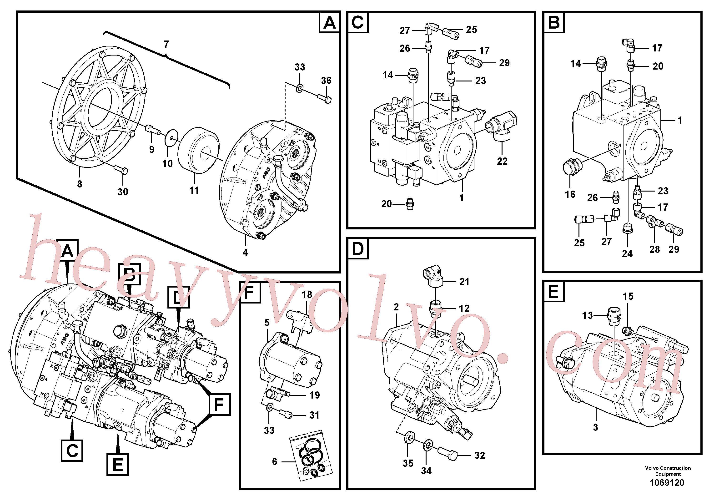 RM80790066 Hydraulic pump for Volvo Excavator spare