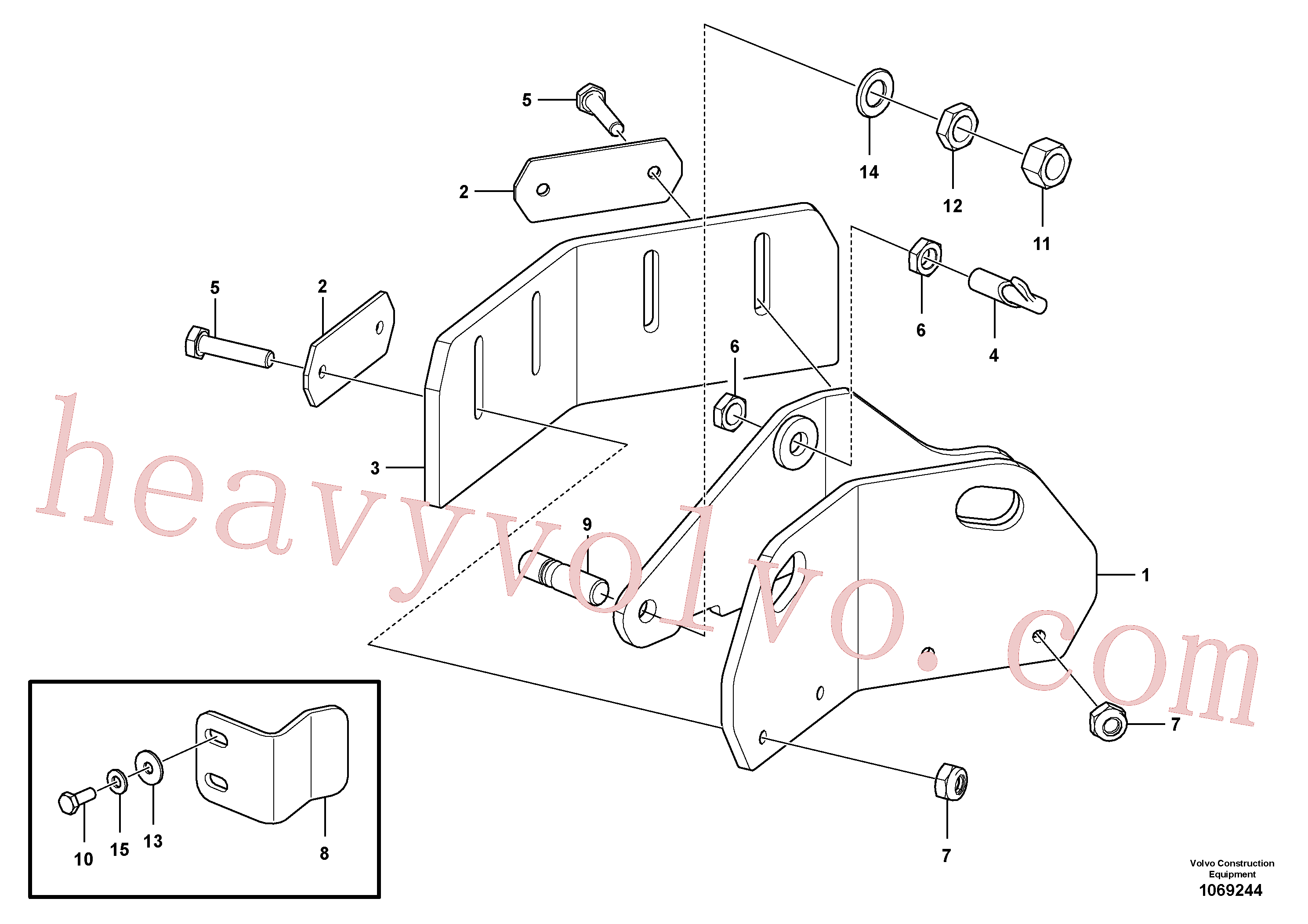 Wholesale RM80853625 Plate for Volvo Excavator