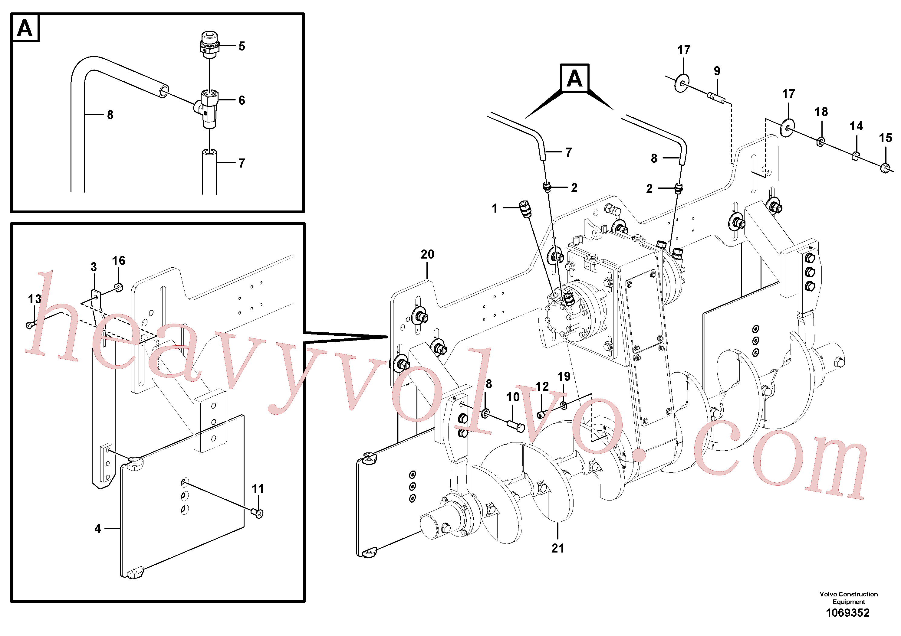 China Made RM96723606 Stud parts for Volvo Excavator