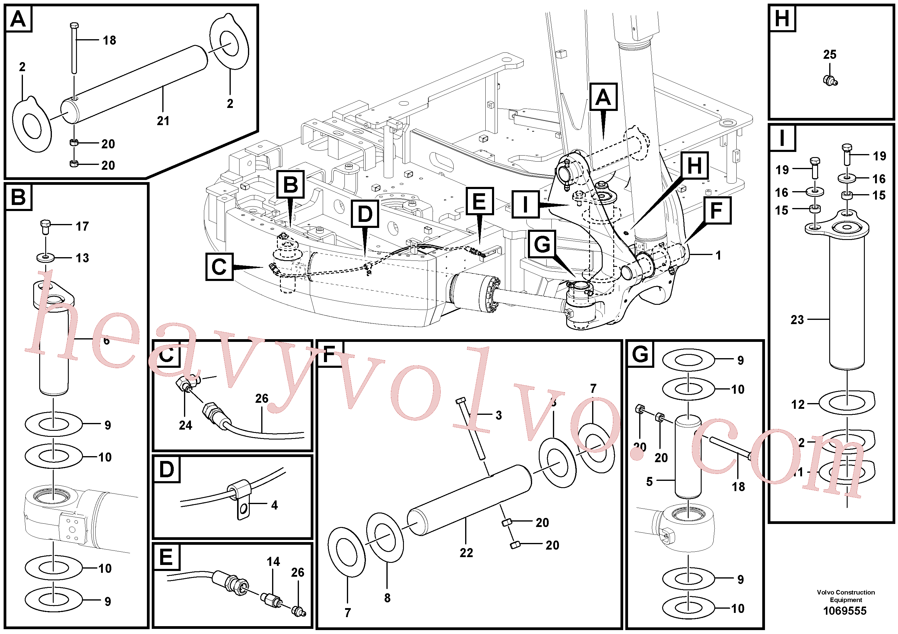 China Made SA1171-30580 Shim parts for Volvo Excavator