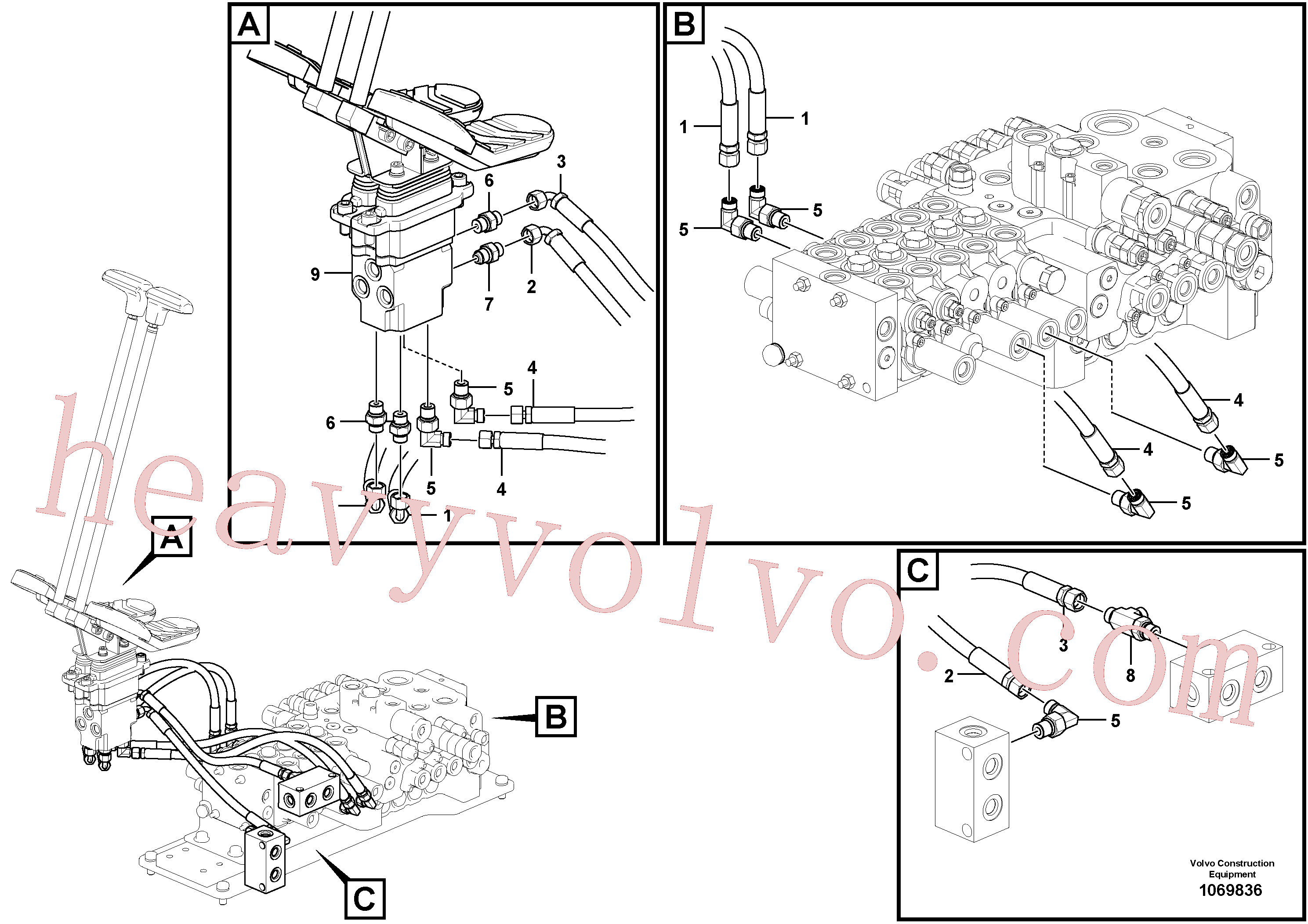 VOE14585847 Valve for Volvo Excavator spare