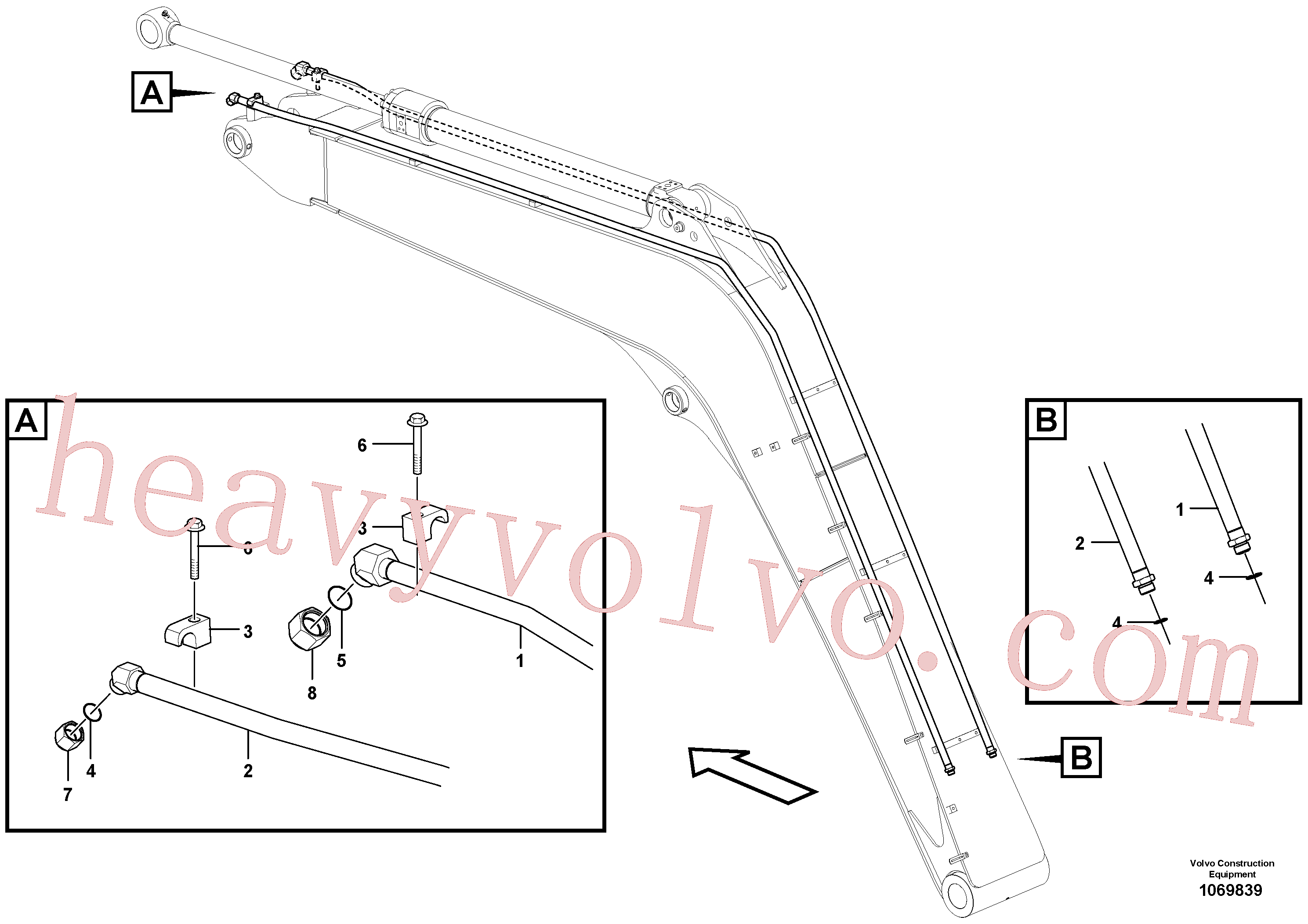 Volvo excavator part VOE14881233 Clamp for sale