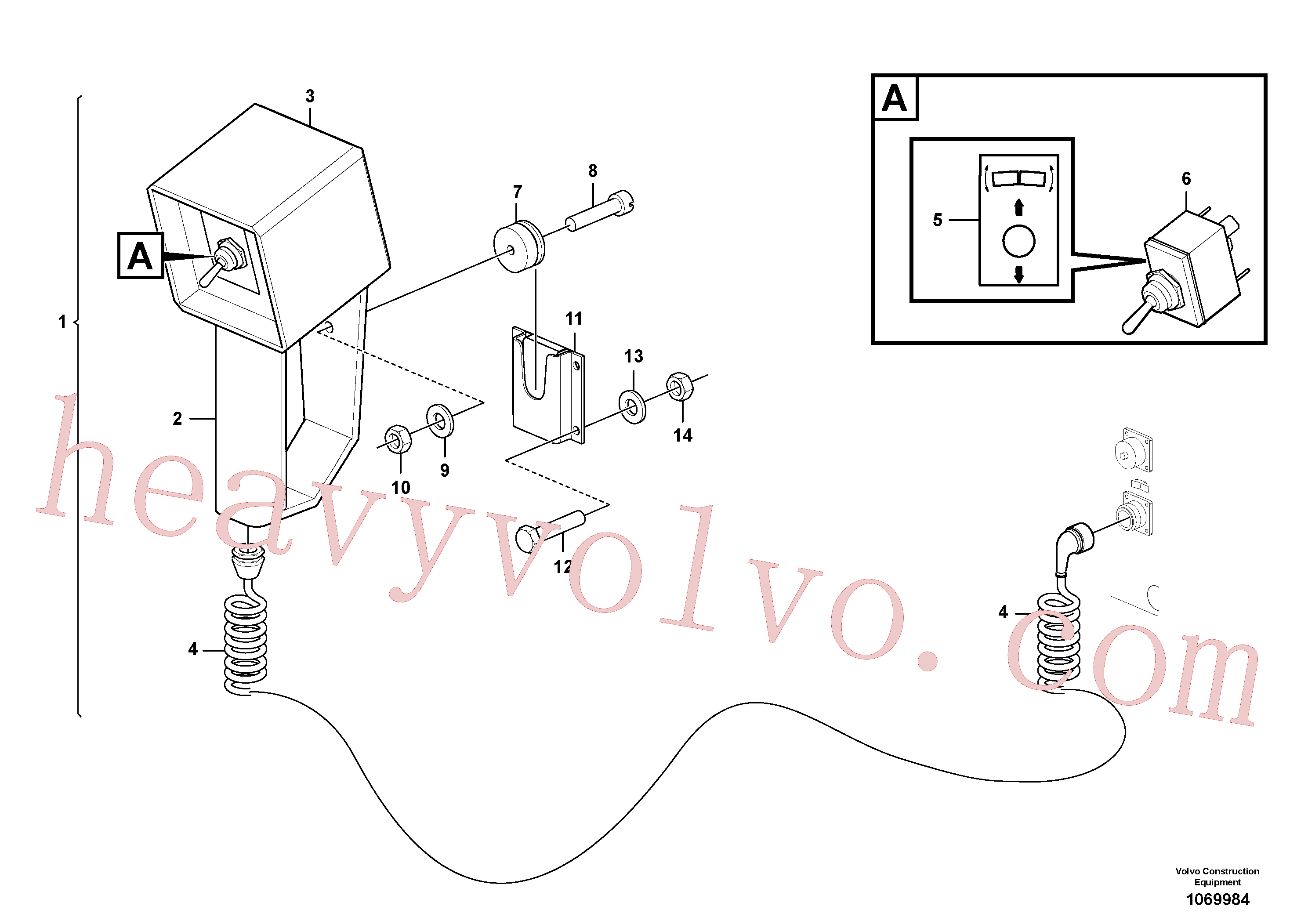 RM58900747 Slotted screw for Volvo Excavator Parts