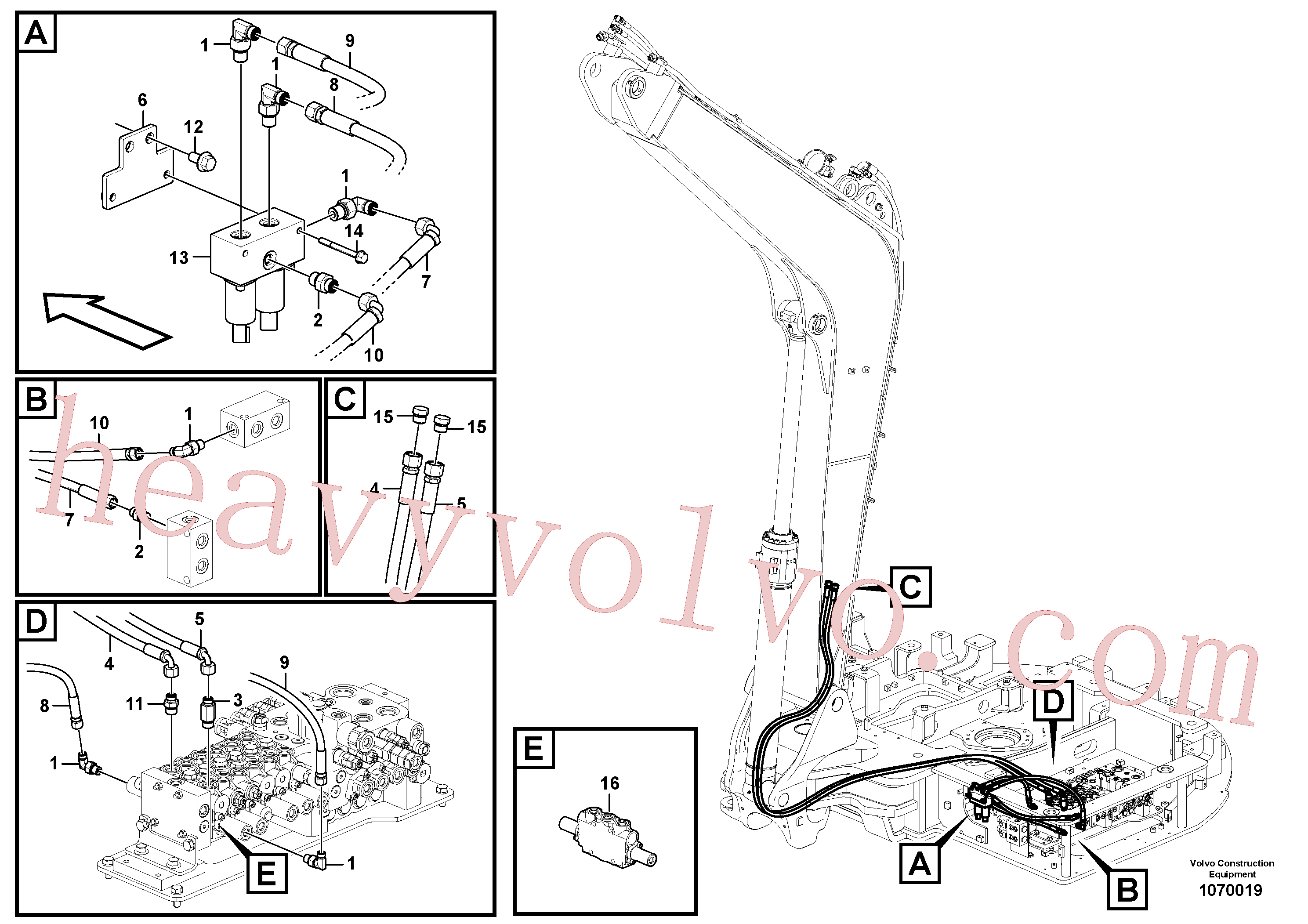 VOE15169206 Pilot for Volvo Excavator spare