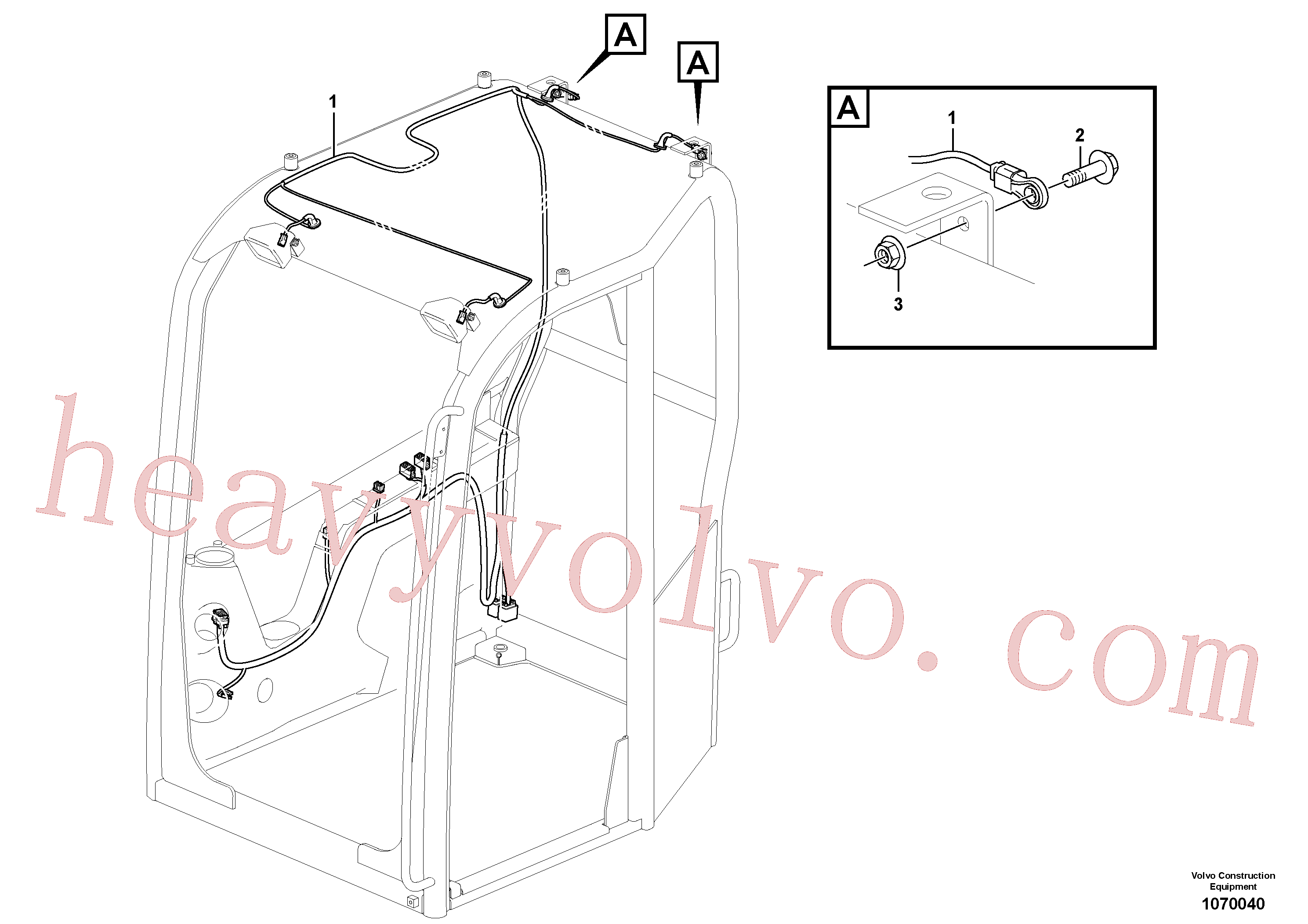 Volvo excavator part VOE13949279 Flange nut, Flange lock nut for sale